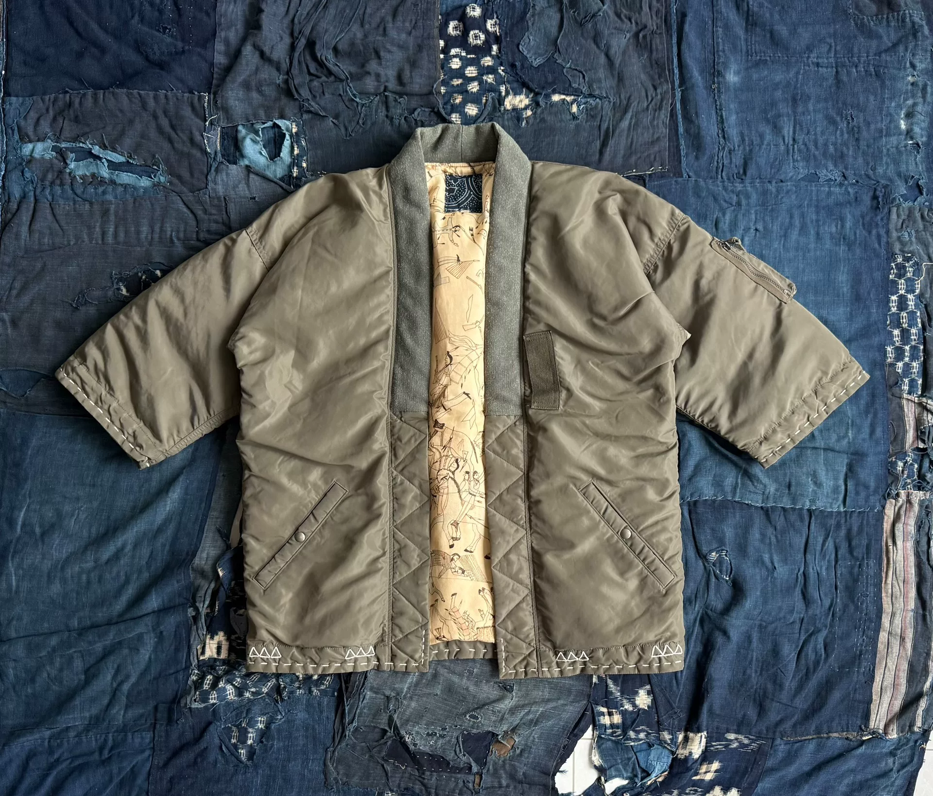 VISVIM SANJURO Kimono Down Jacket