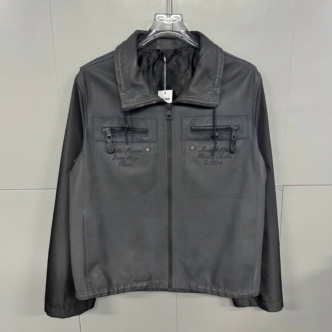 Louis Vuitton Full Monogram Leather Jacket