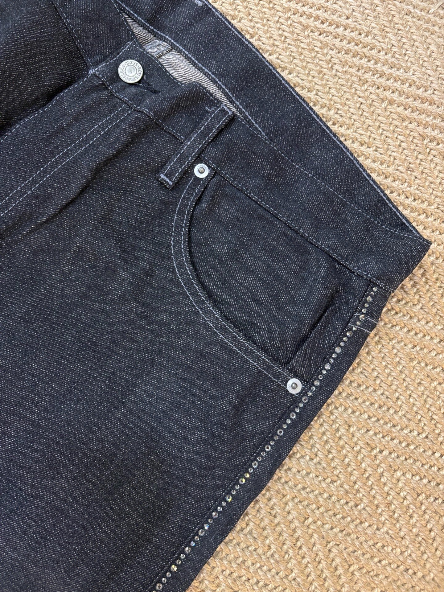 Levi's Fenom DISCO White Diamond Black Jeans — label