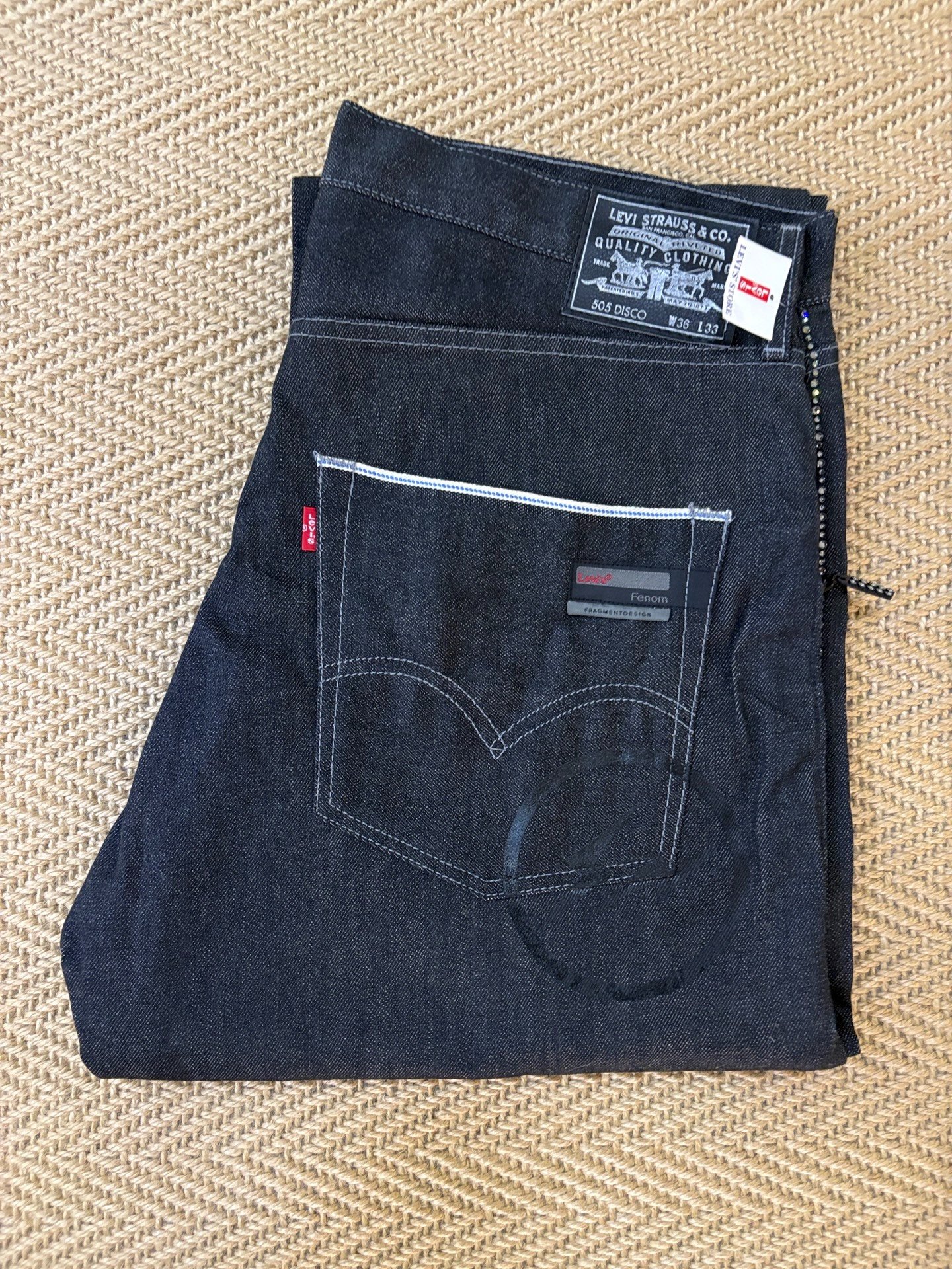 Levi's Fenom DISCO White Diamond Black Jeans