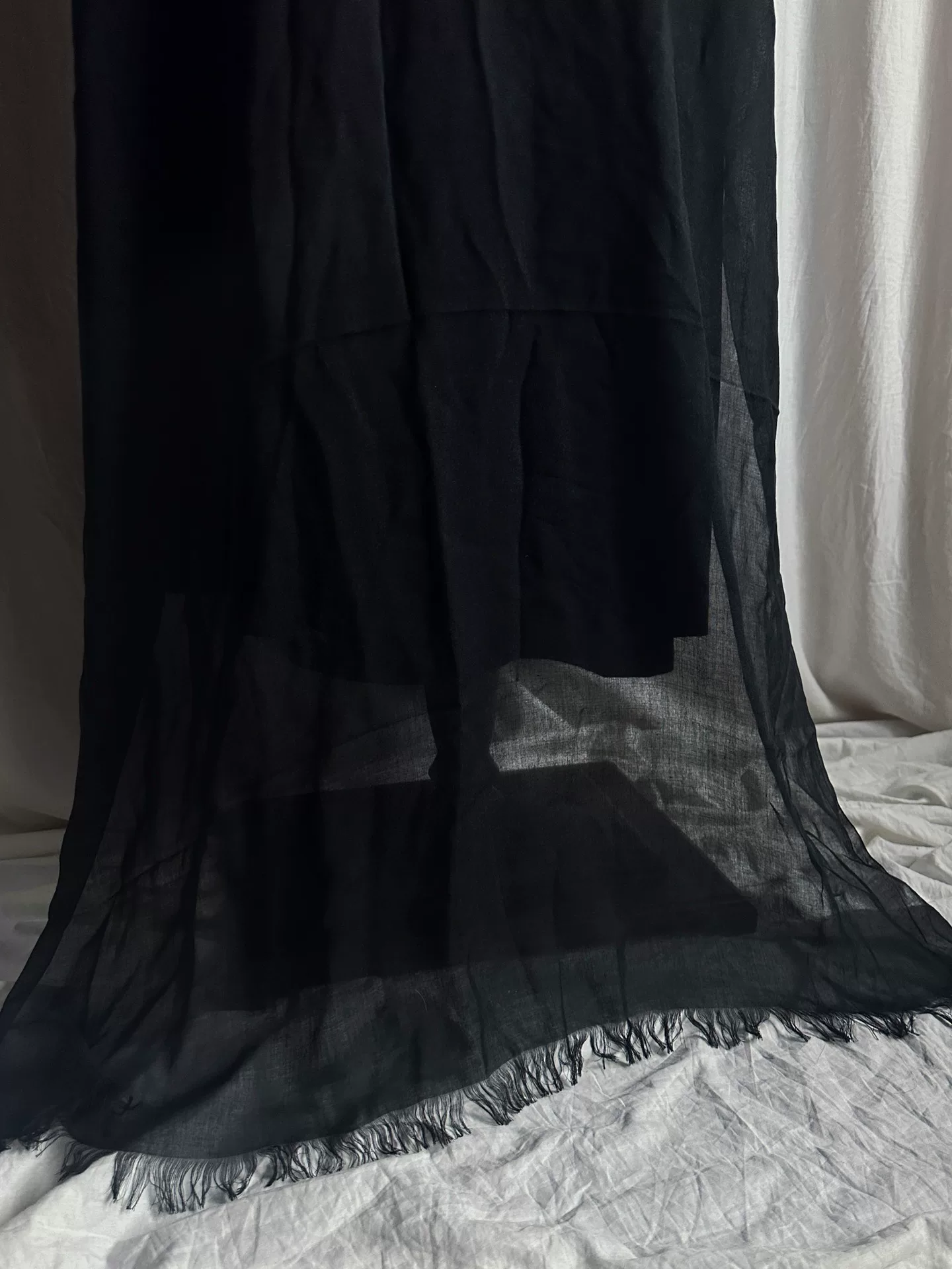 Yohji Yamamoto No Smoking Silk Scarf — back