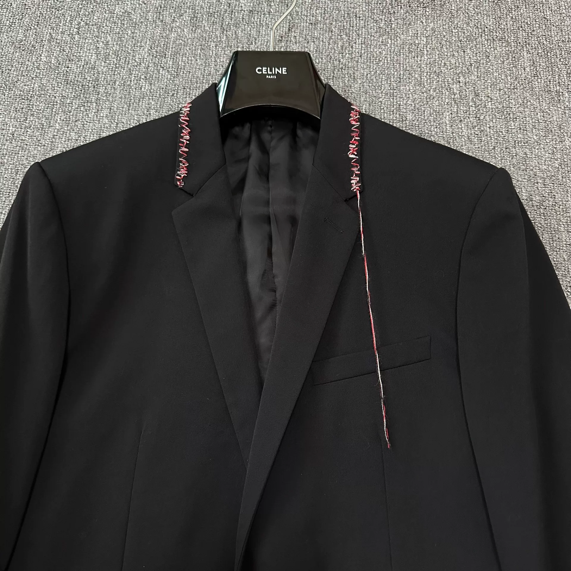 Dior Homme 16FW Red Tassel Wool Suit — front