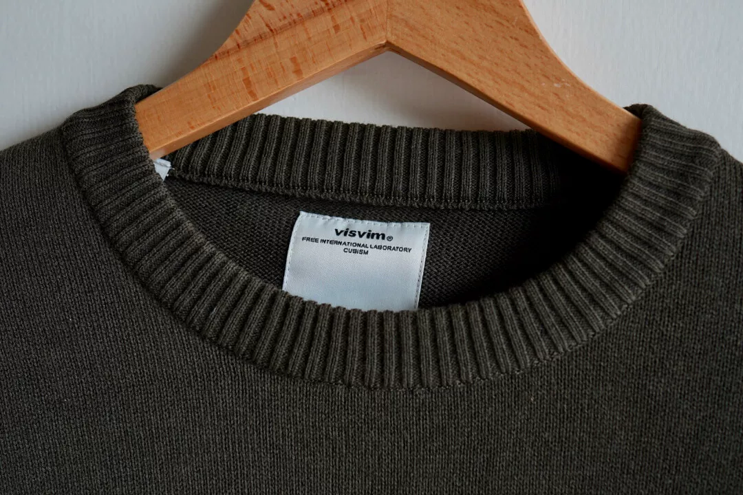 visvim Vintage Cloth Wool Crewneck Sweater — back