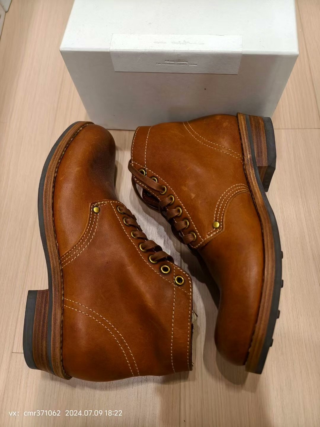 visvim 18AW Spot Brigadier Boots Folk — label