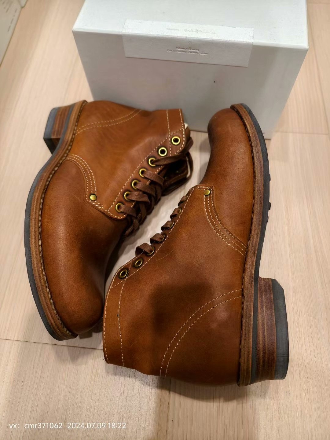 visvim 18AW Spot Brigadier Boots Folk — back