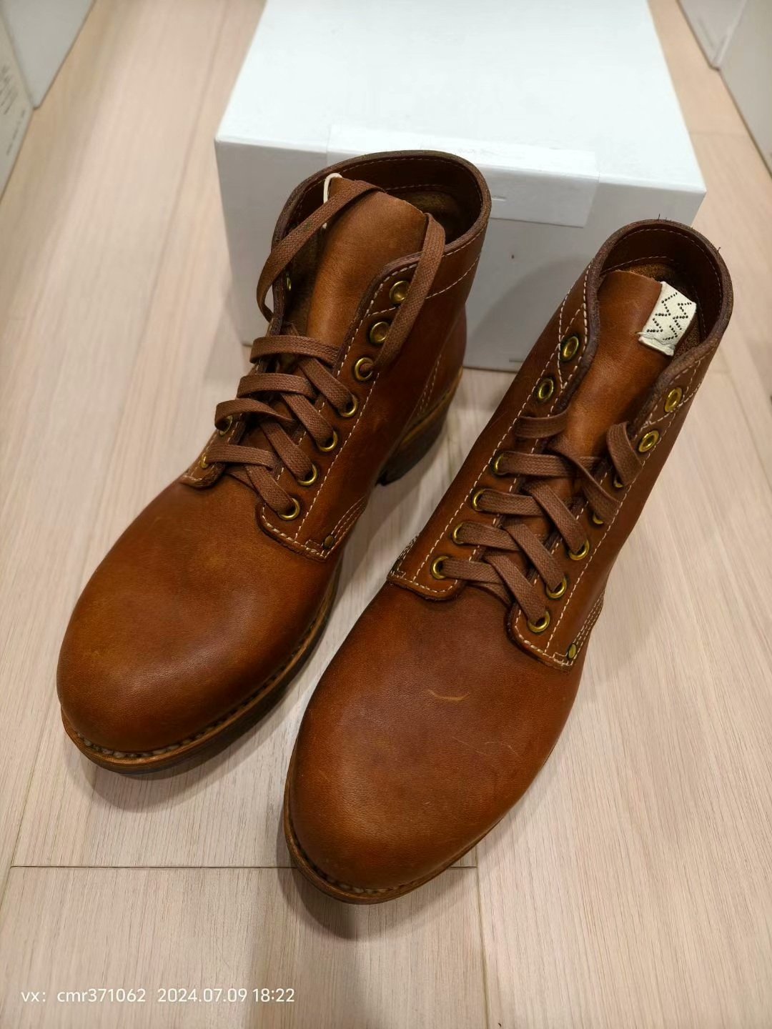 visvim 18AW Spot Brigadier Boots Folk — detail