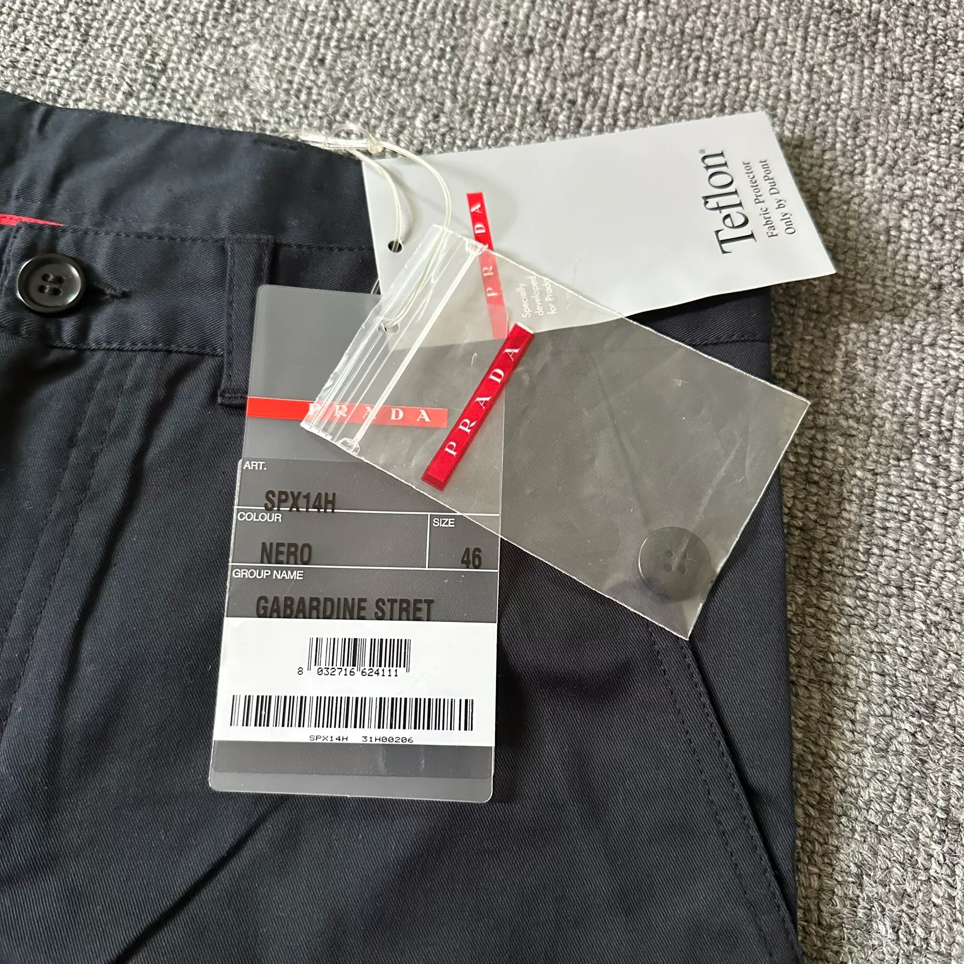 Prada Red Label Black Straight-Leg Jeans — front