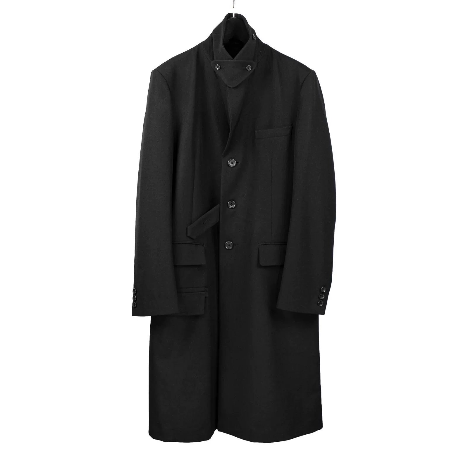 Yohji Yamamoto Dr. JKT Wool Coat — detail