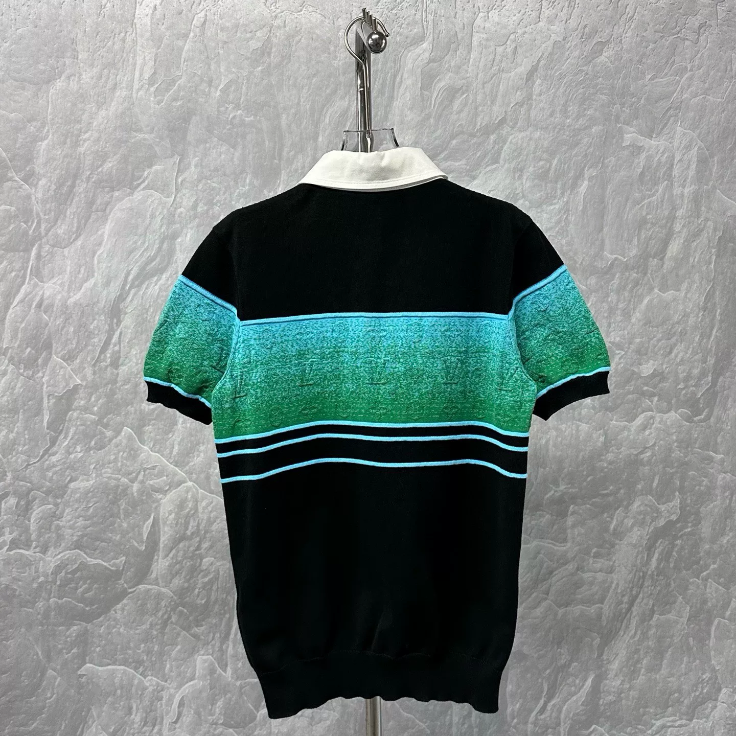 Louis Vuitton FW25 Embossed Monogram Polo — back