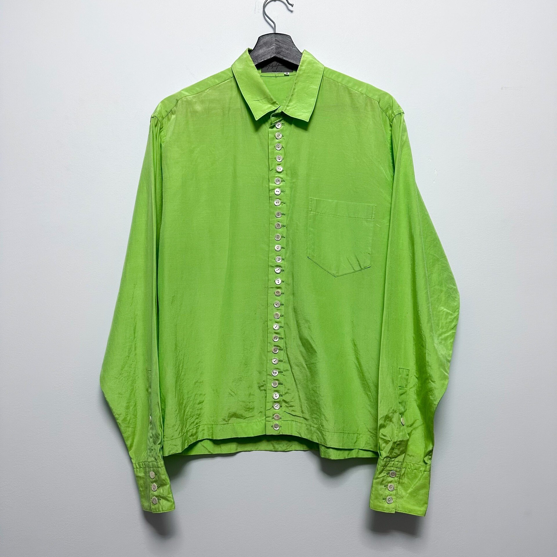 Yohji Yamamoto 1997AW Fluorescent Green Shirt