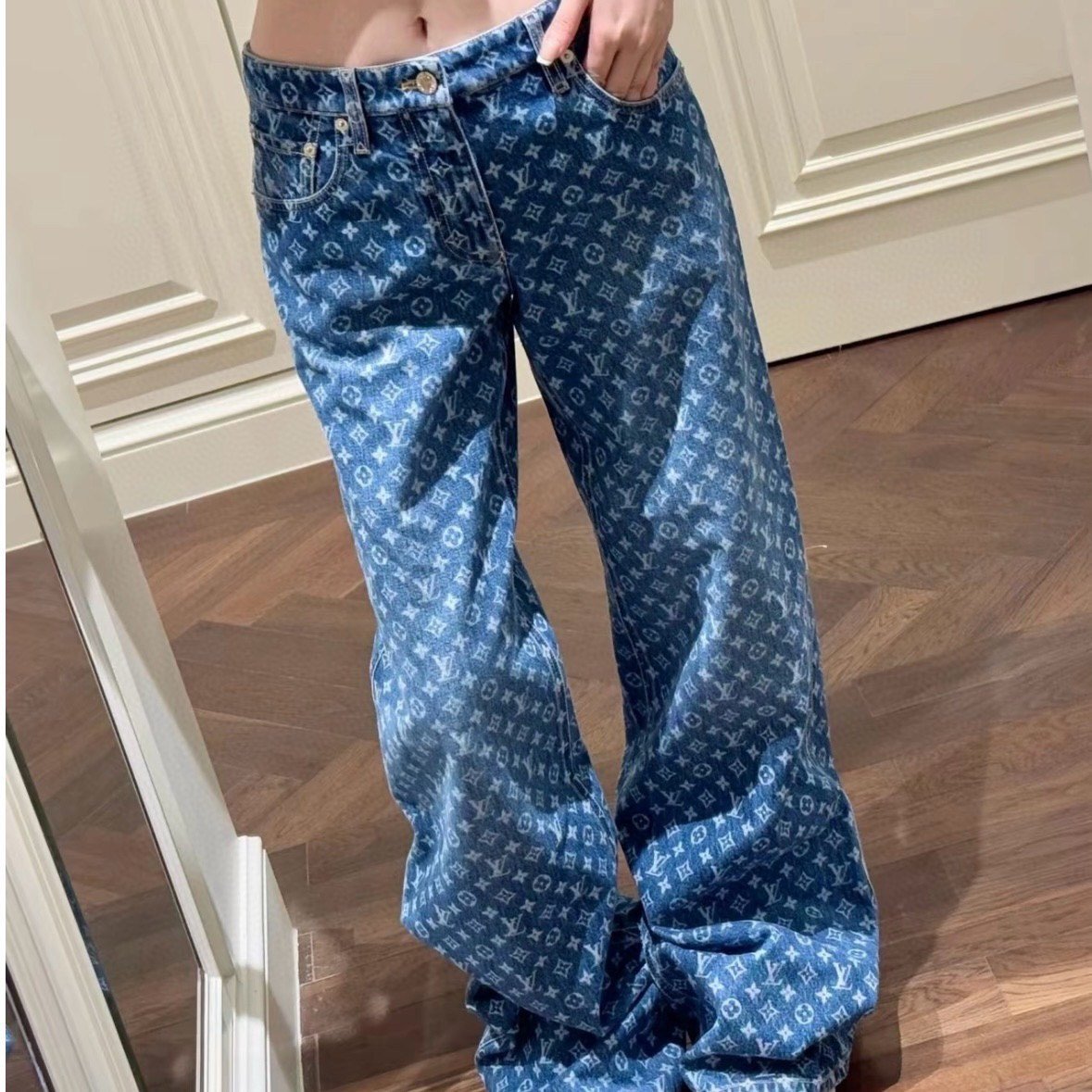 Louis Vuitton FW25 Monogram Denim Pants
