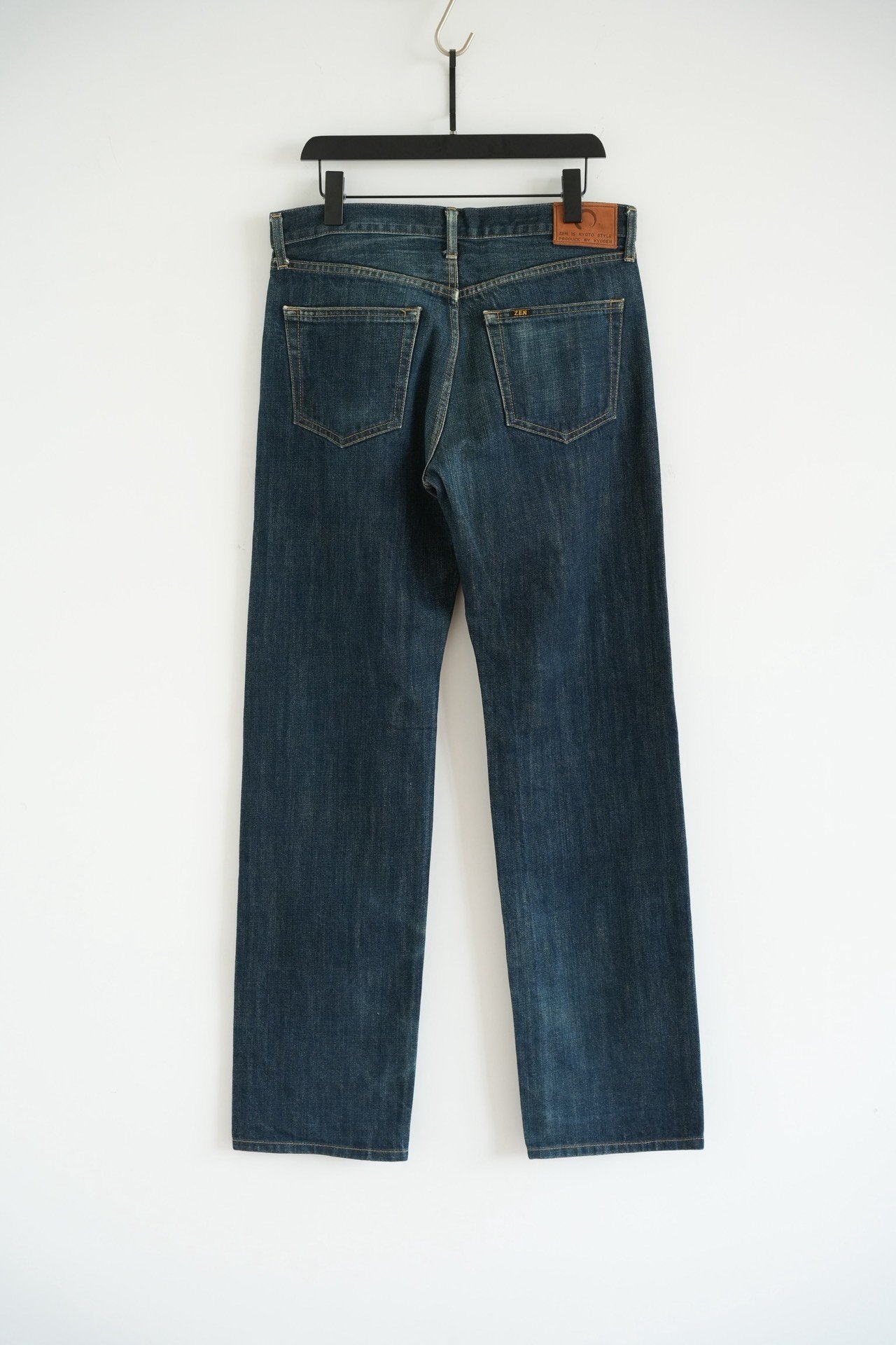 ZEN Hand-Painted Tiger Denim Jeans — front