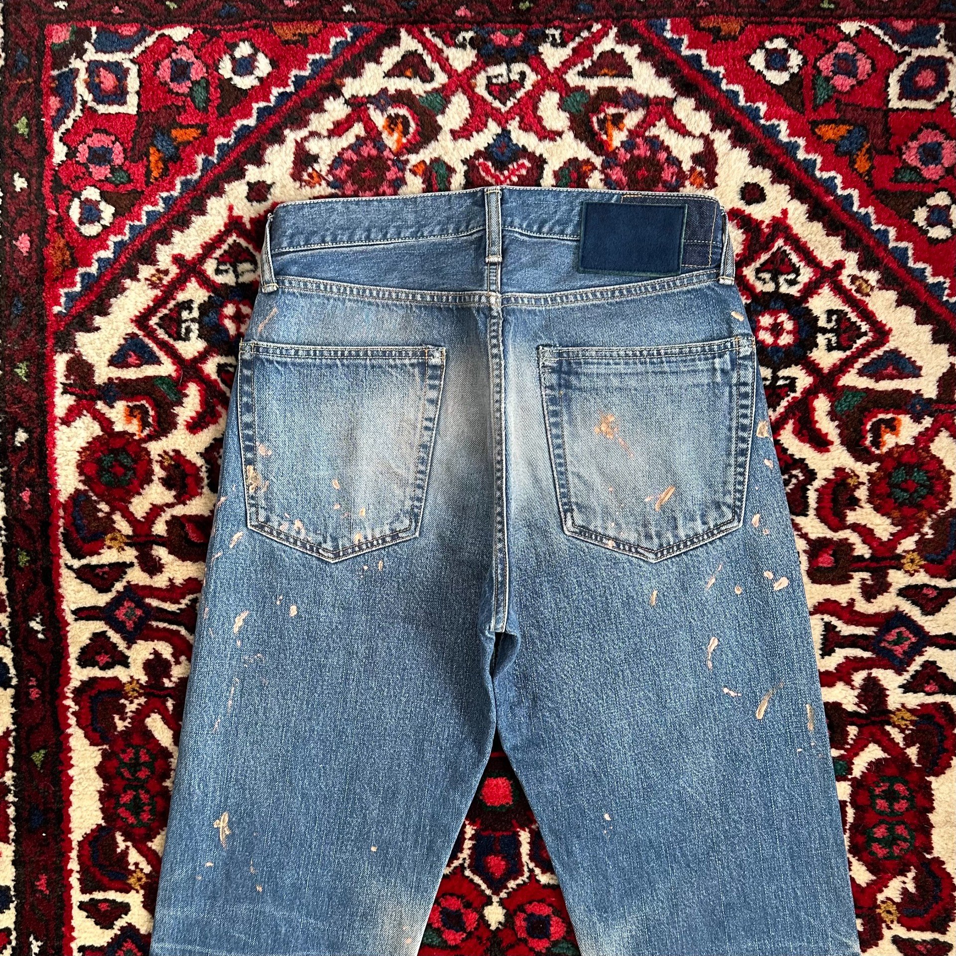 visvim DAMAGED-41 Blue Denim Jeans w30l30 — label