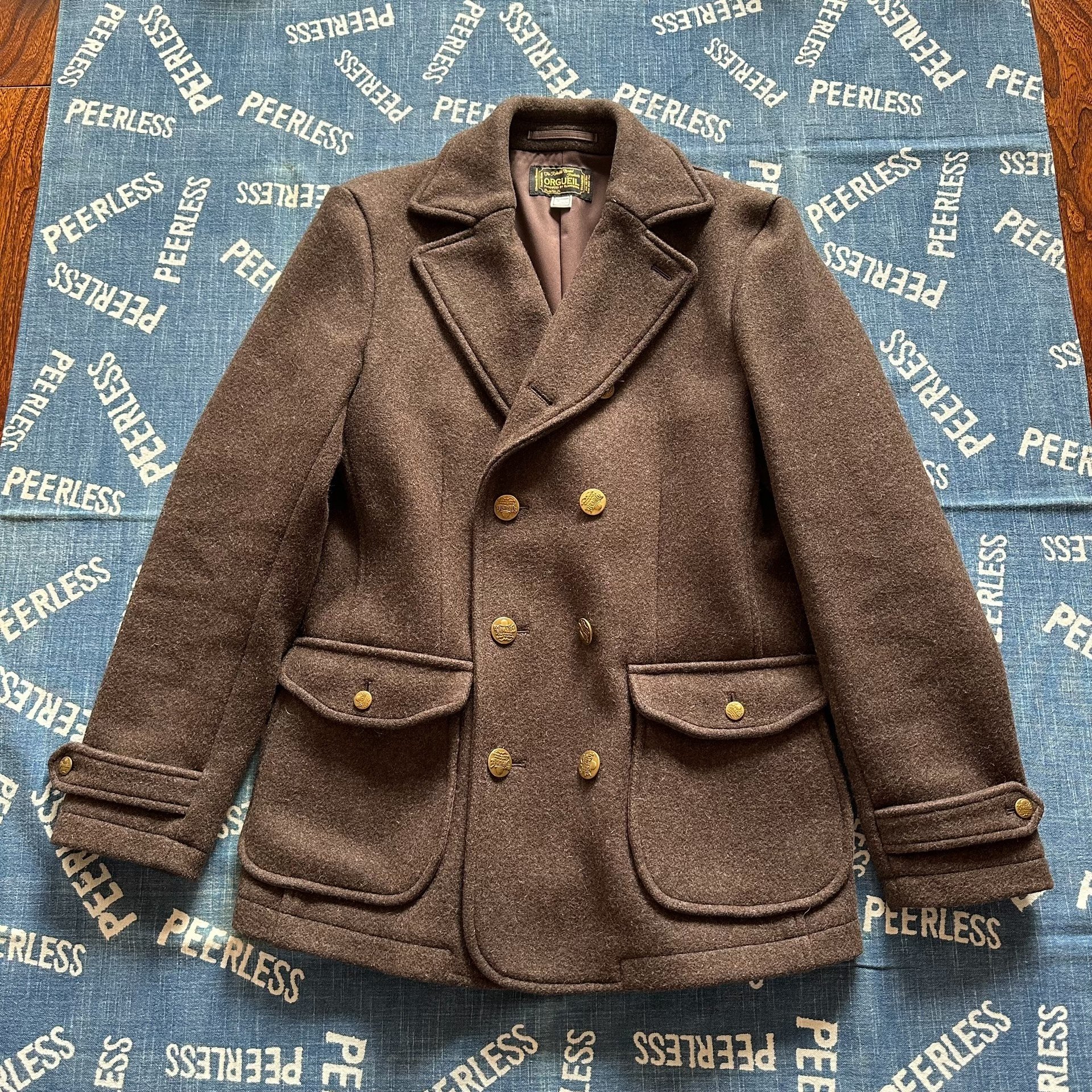 ORGUEIL Melton Peacoat Ulster Jacket