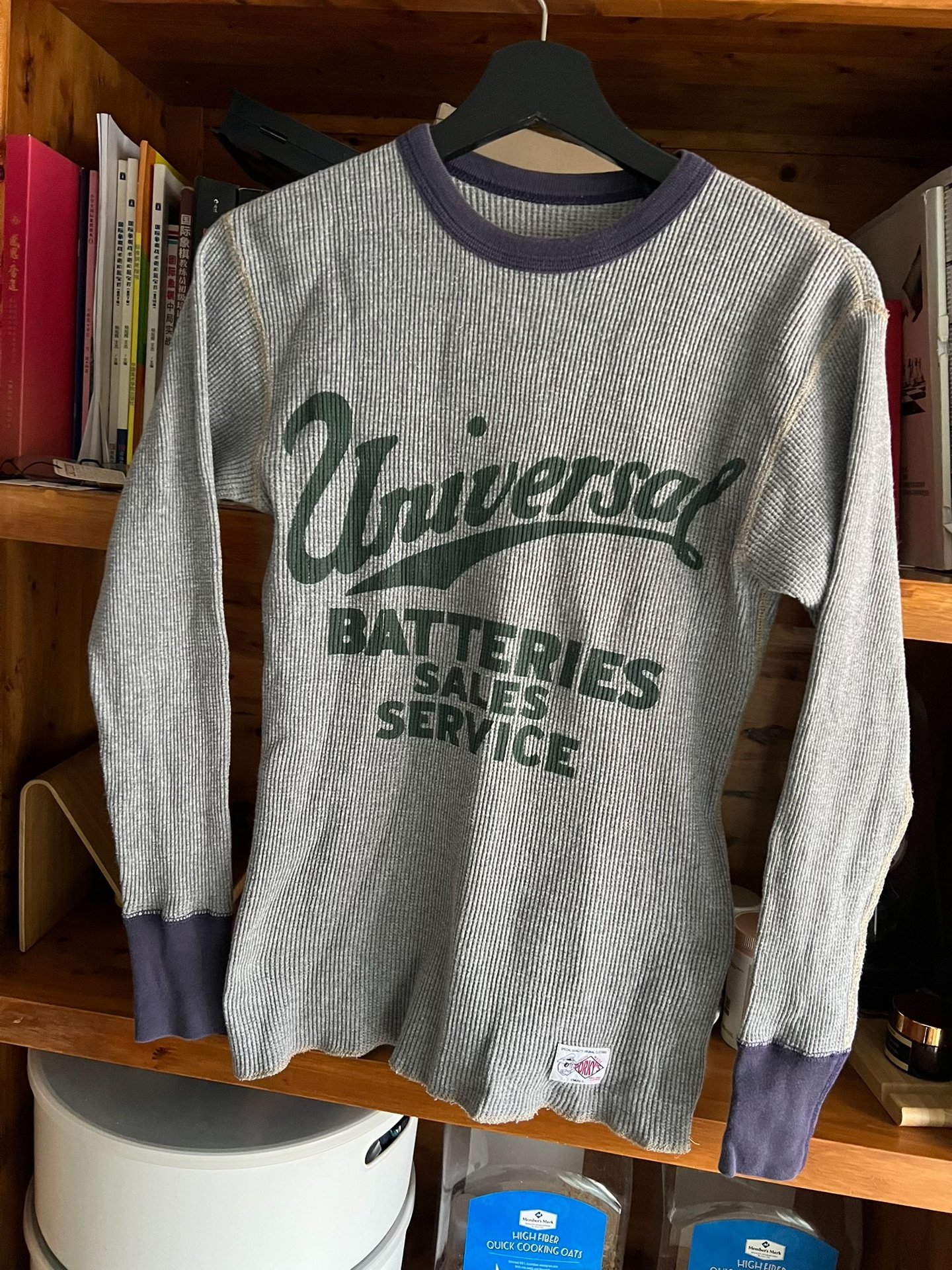 Freewheelers Rare Pig Logo Waffle Tee — detail