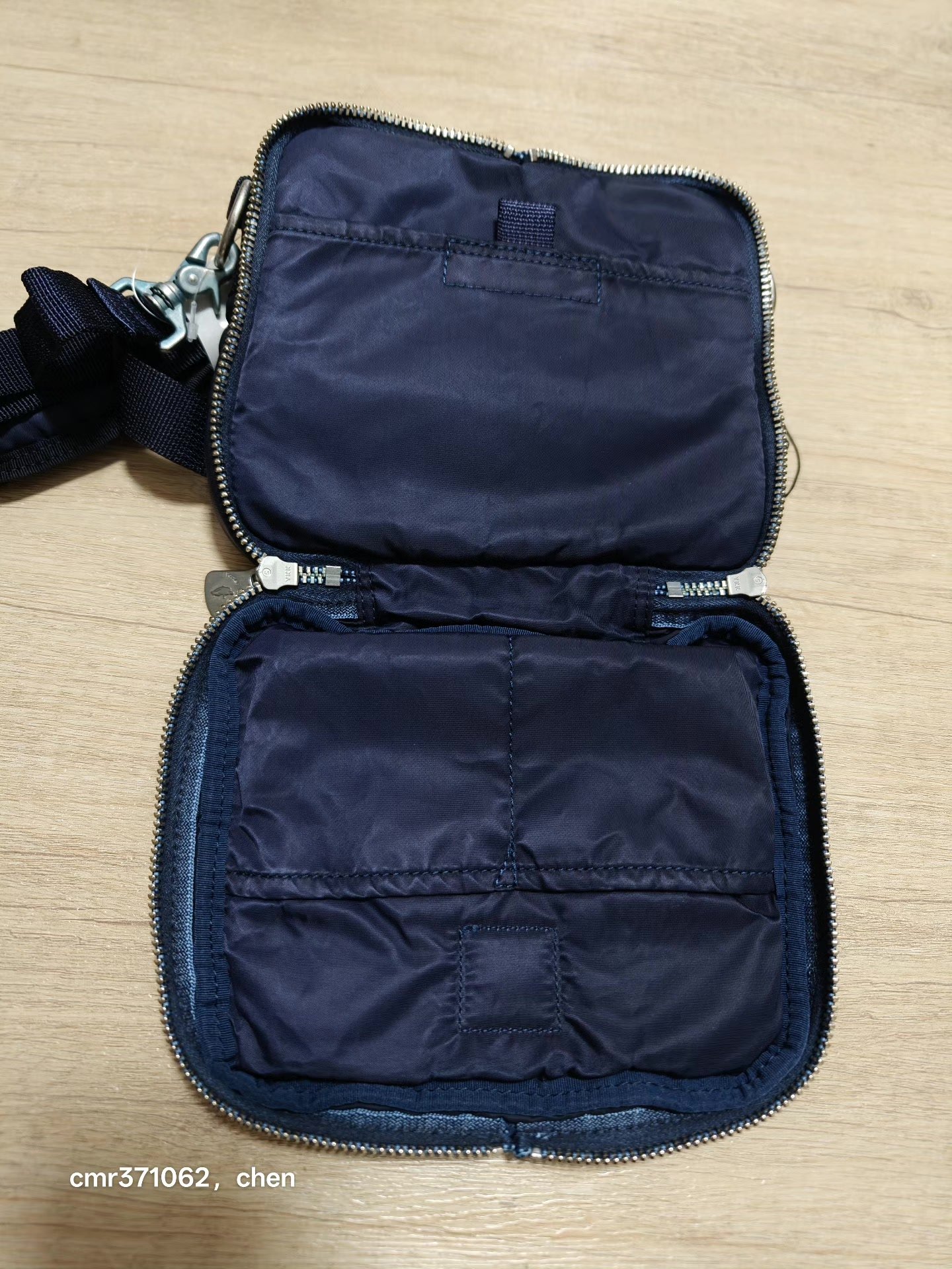 Porter Classic Super Nylon Shoulder Bag Mini — label
