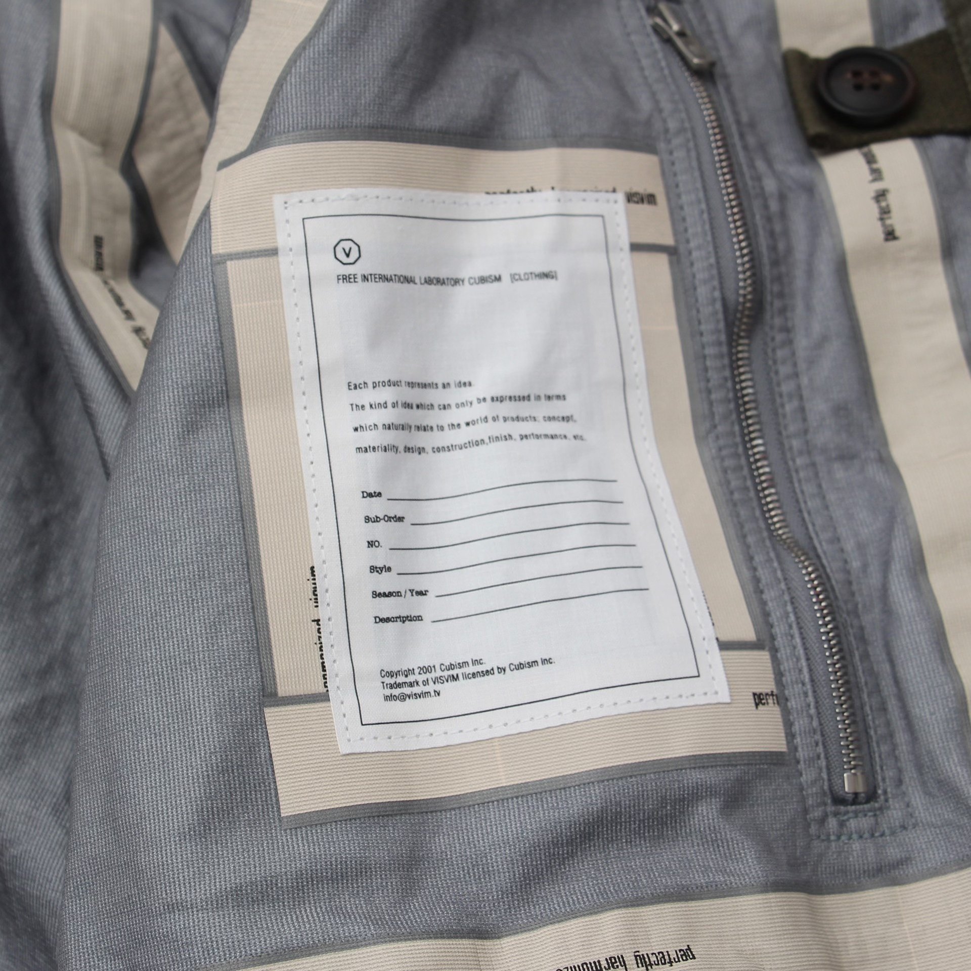Visvim 25ss Six-Five Fishtail Parka — label