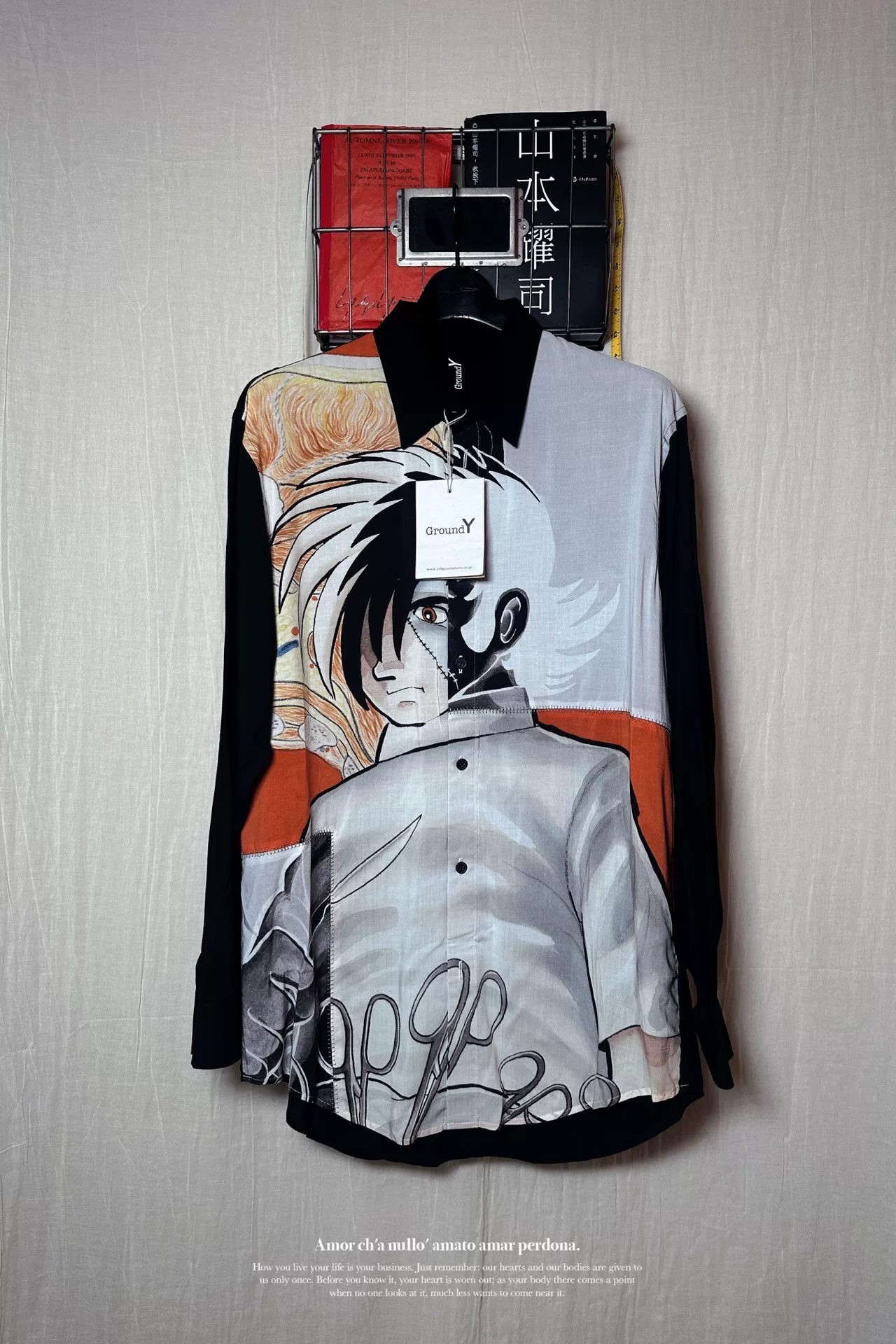 Yohji Yamamoto x Black Jack Oversized Shirt — detail