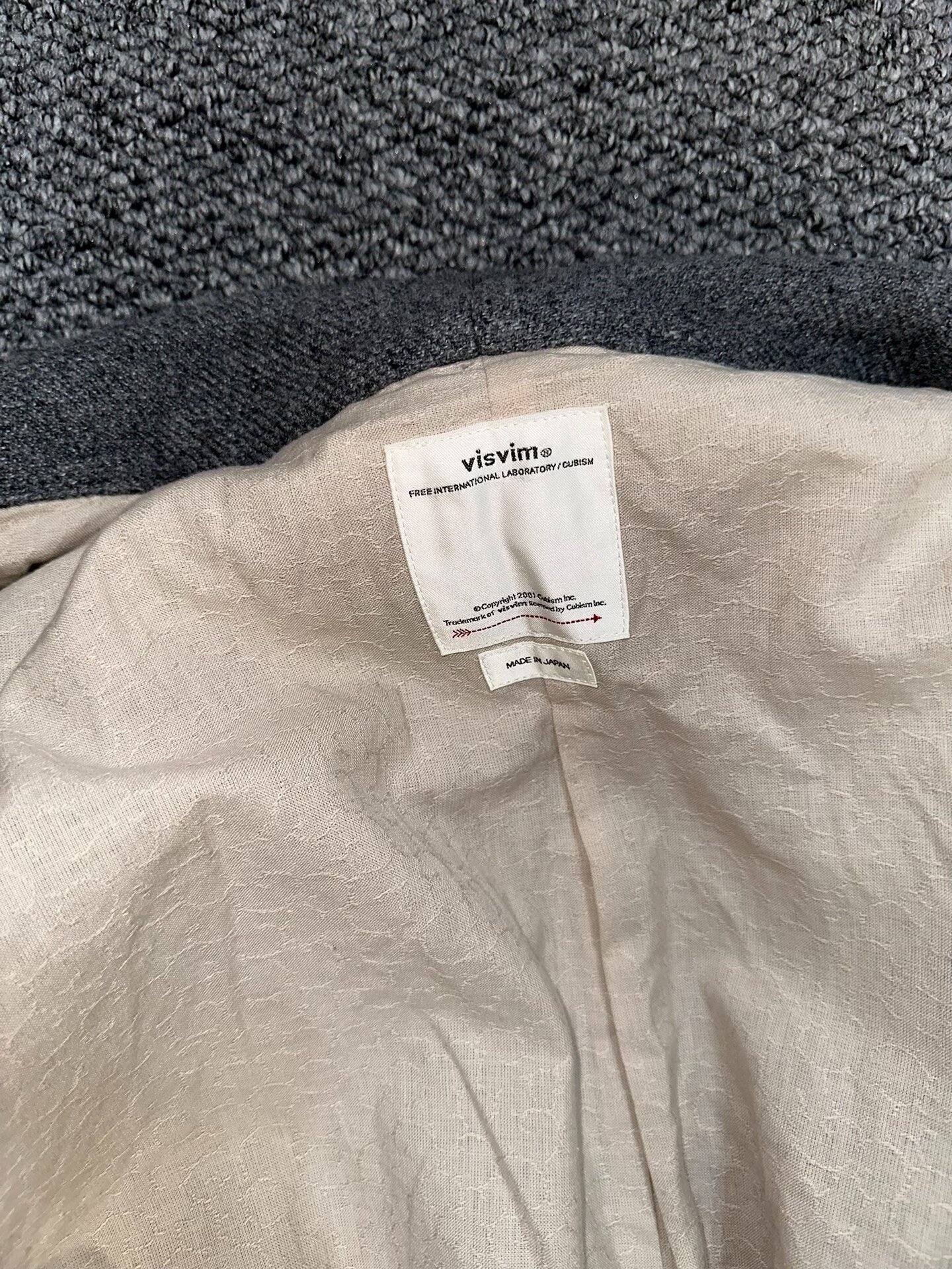 visvim Wool Coat — detail