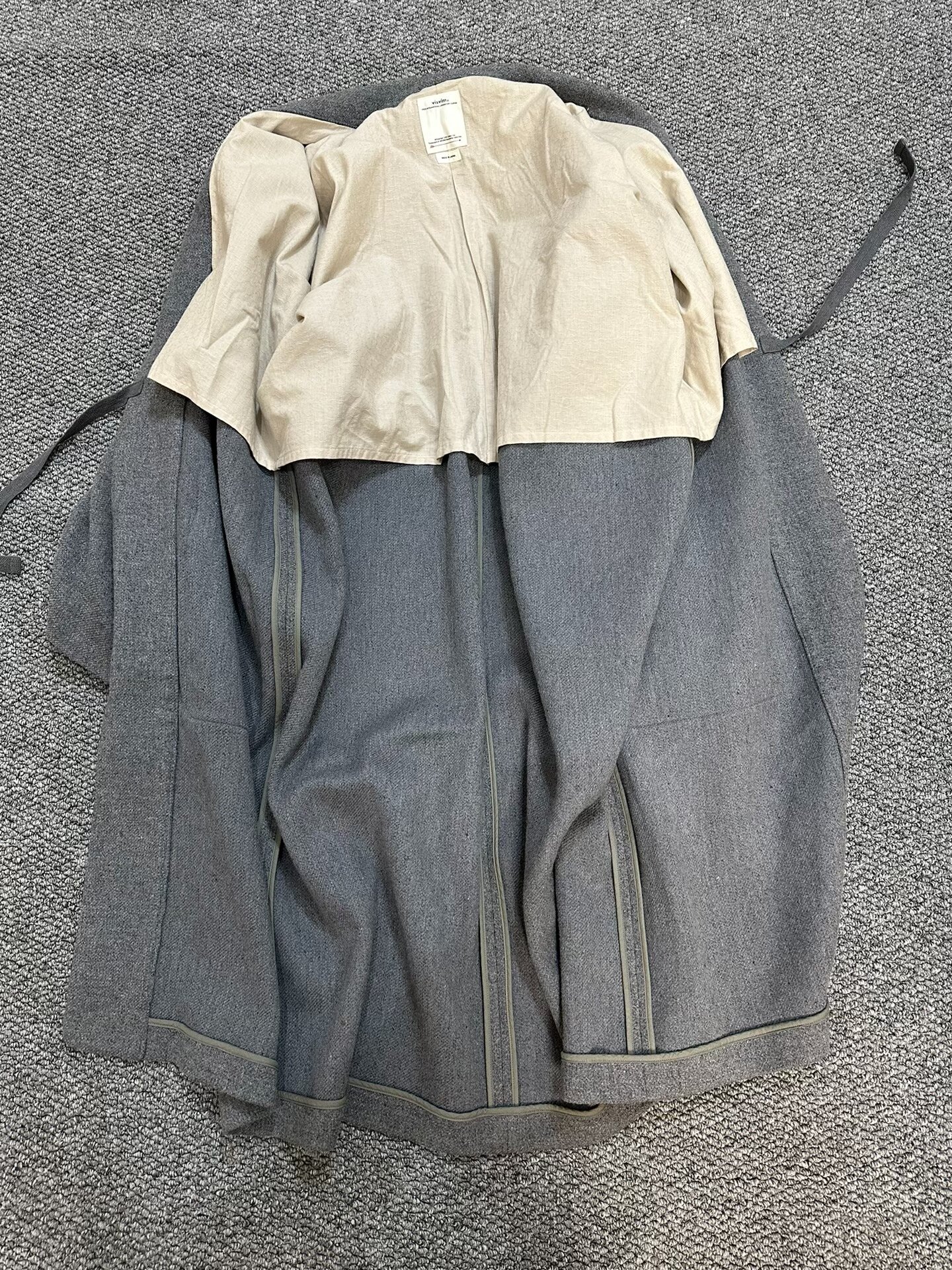 visvim Wool Coat — label