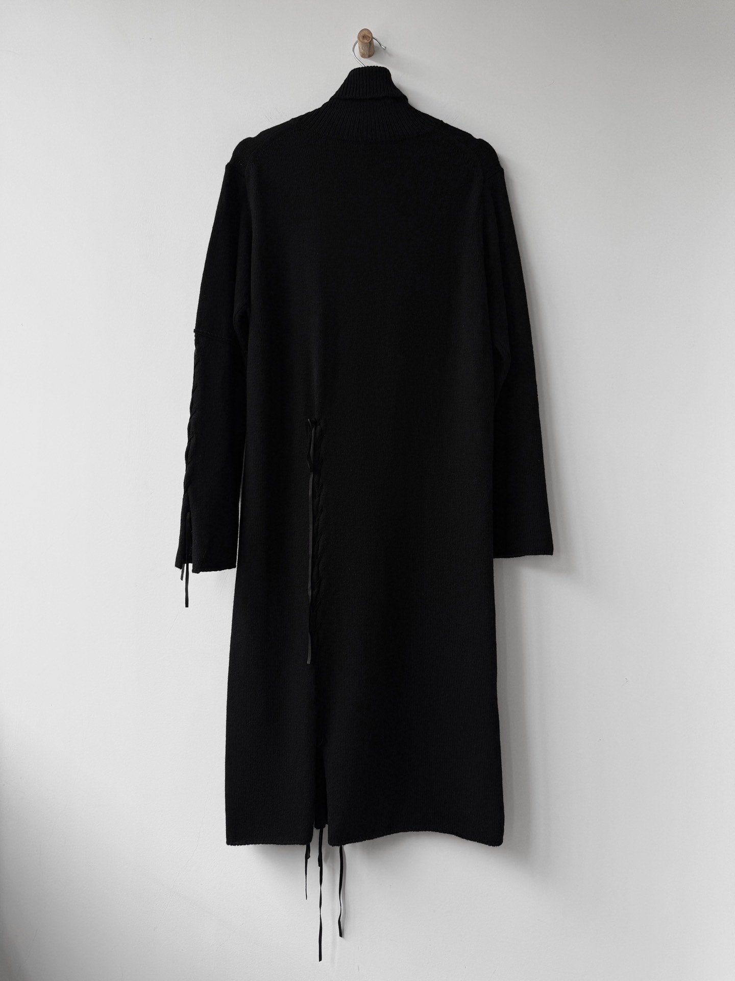 Yohji Yamamoto 18AW Leather Rope Sweater — front