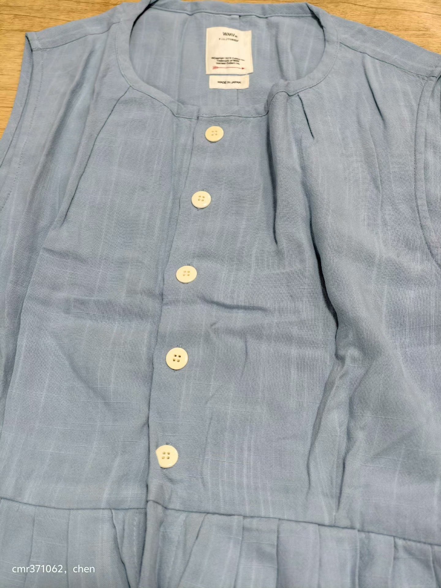 VISVIM 19SS PIPA SLEEVELESS DRESS — front