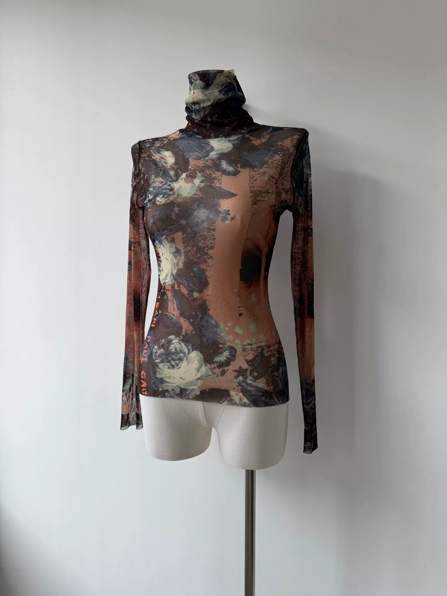 Jean Paul Gaultier Showpiece Sheer Mesh Top — front
