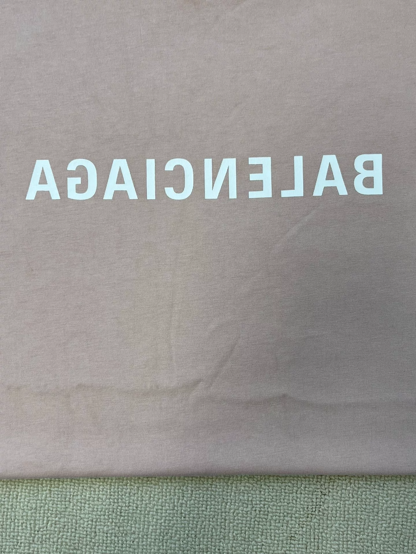Balenciaga Letter Print Crew Neck T-shirt — back