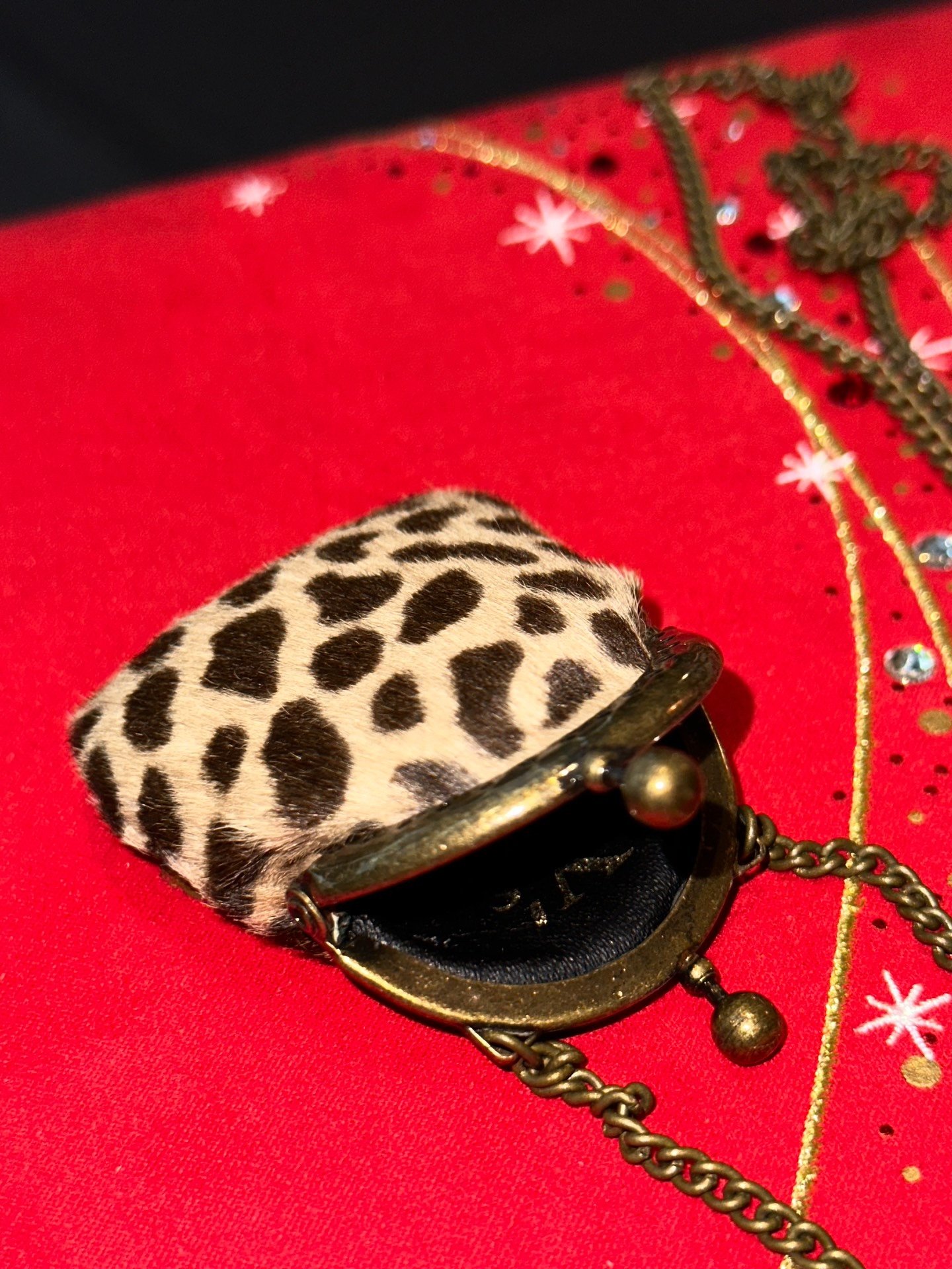 Yohji Yamamoto 90s Leopard Bag Pendant — detail