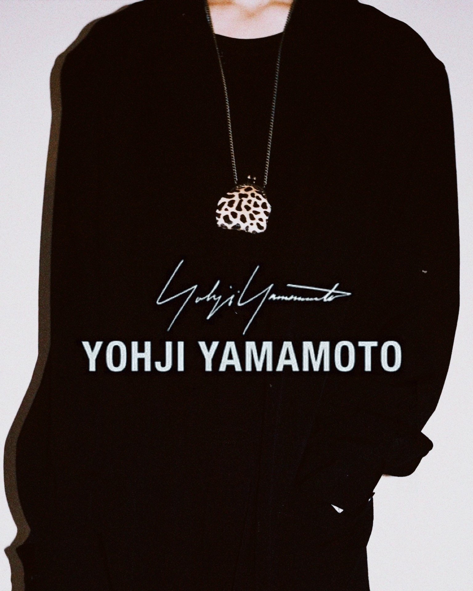 Yohji Yamamoto 90s Leopard Bag Pendant — front