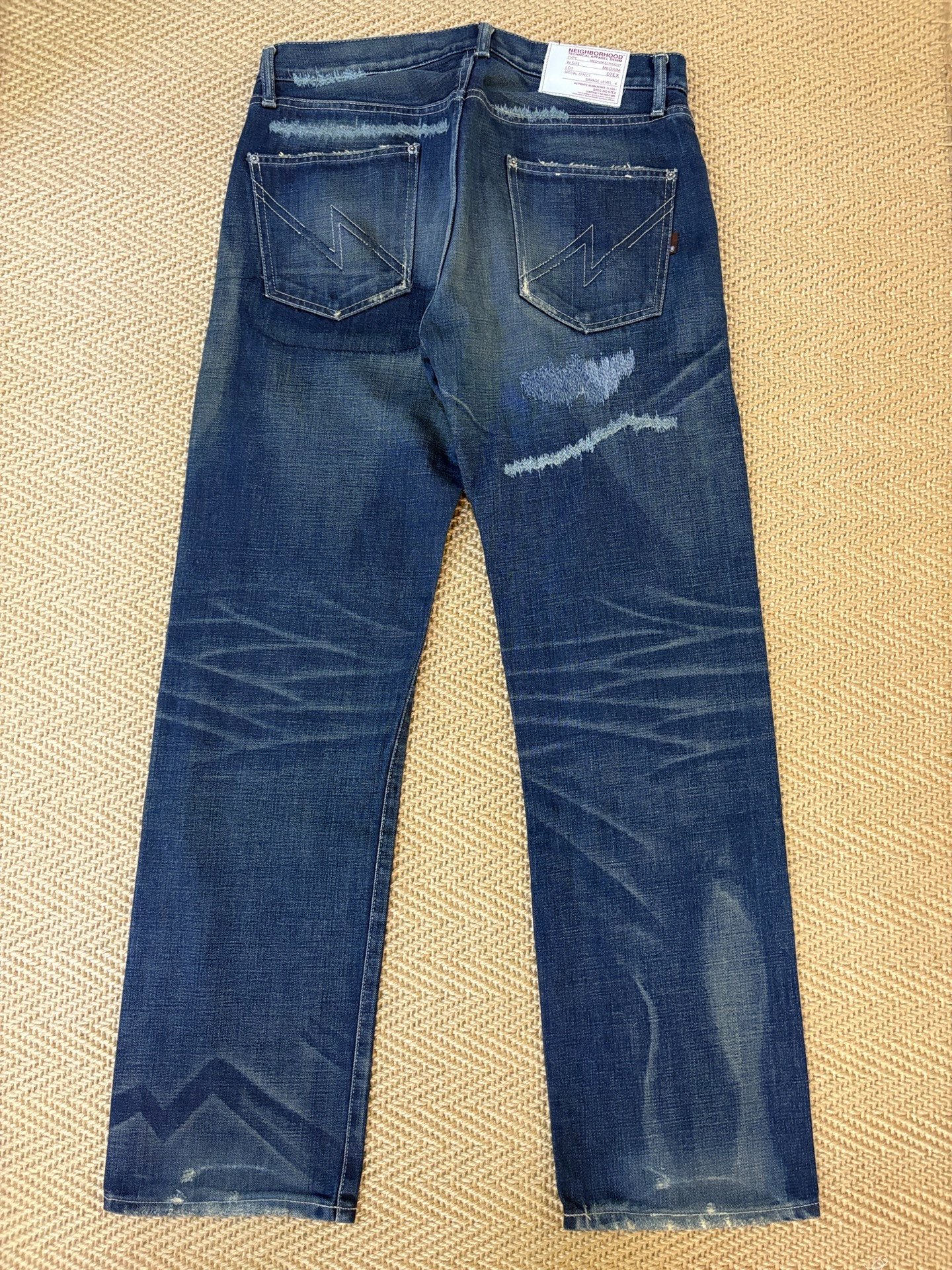 Neighborhood 07 SCAB Distressed Jeans — front
