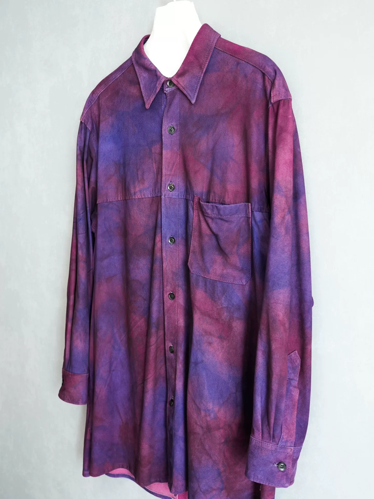 Yohji Yamamoto ISAMU KATAYAMA Leather Shirt — detail