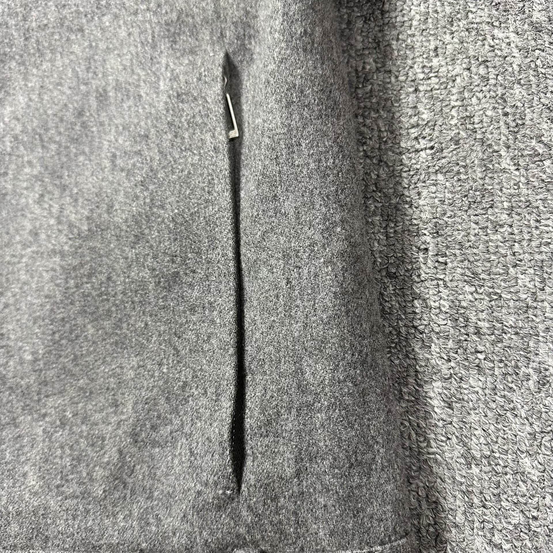 Dior Homme Light Gray Wool Biker Jacket — back