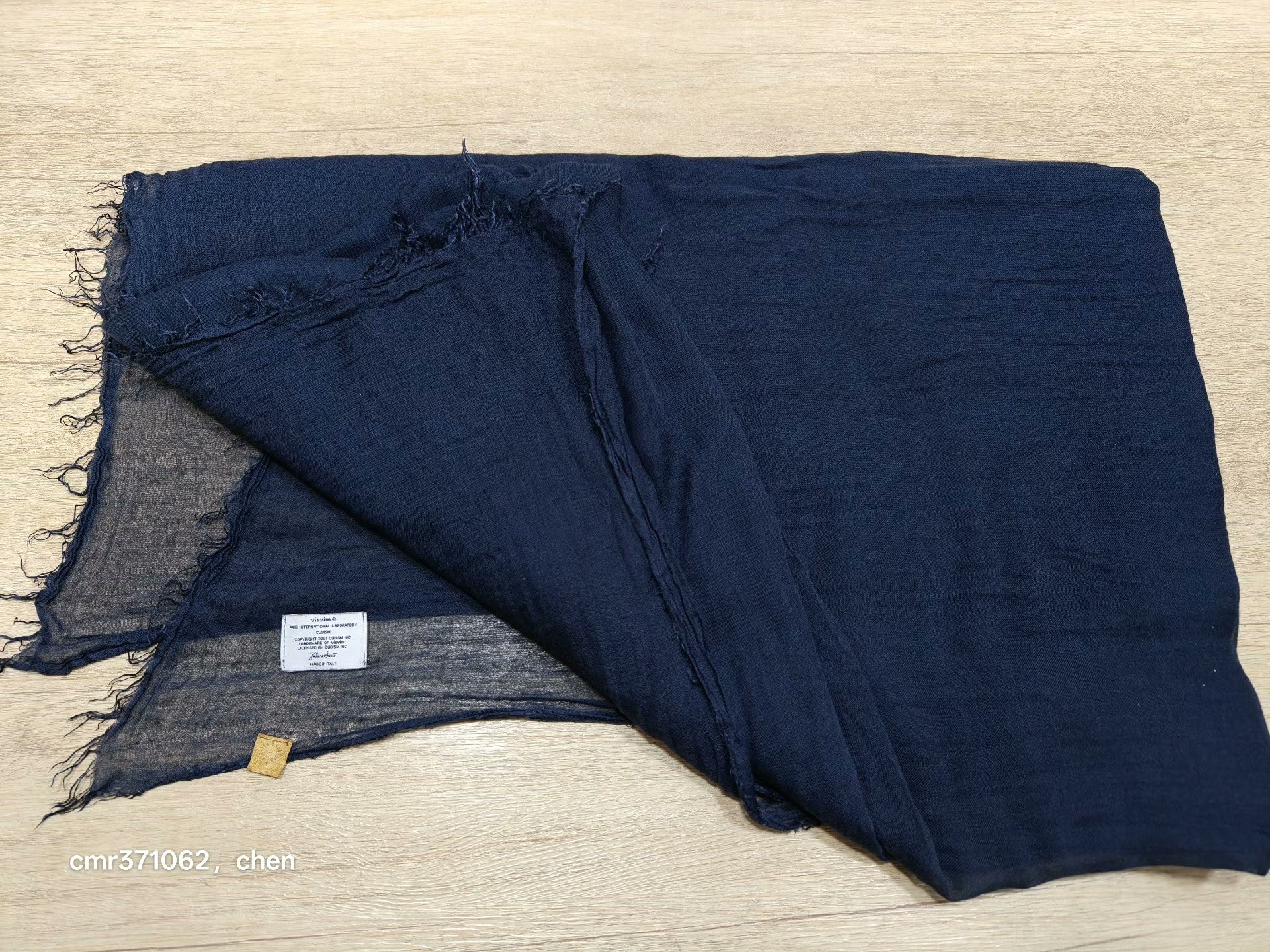 visvim 12AW Fariero Salti Solid Stole — front