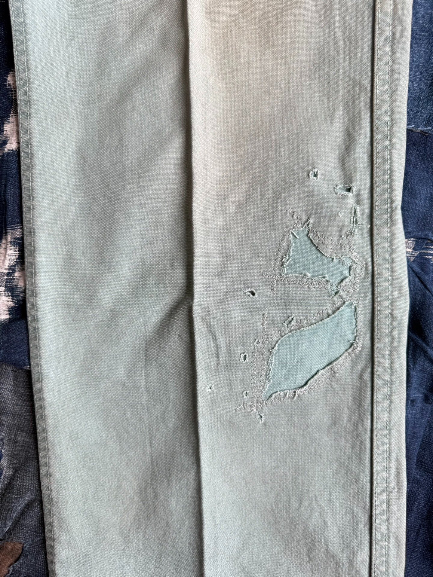 VISVIM 21SS GIFFORD PANTS DMGD — detail