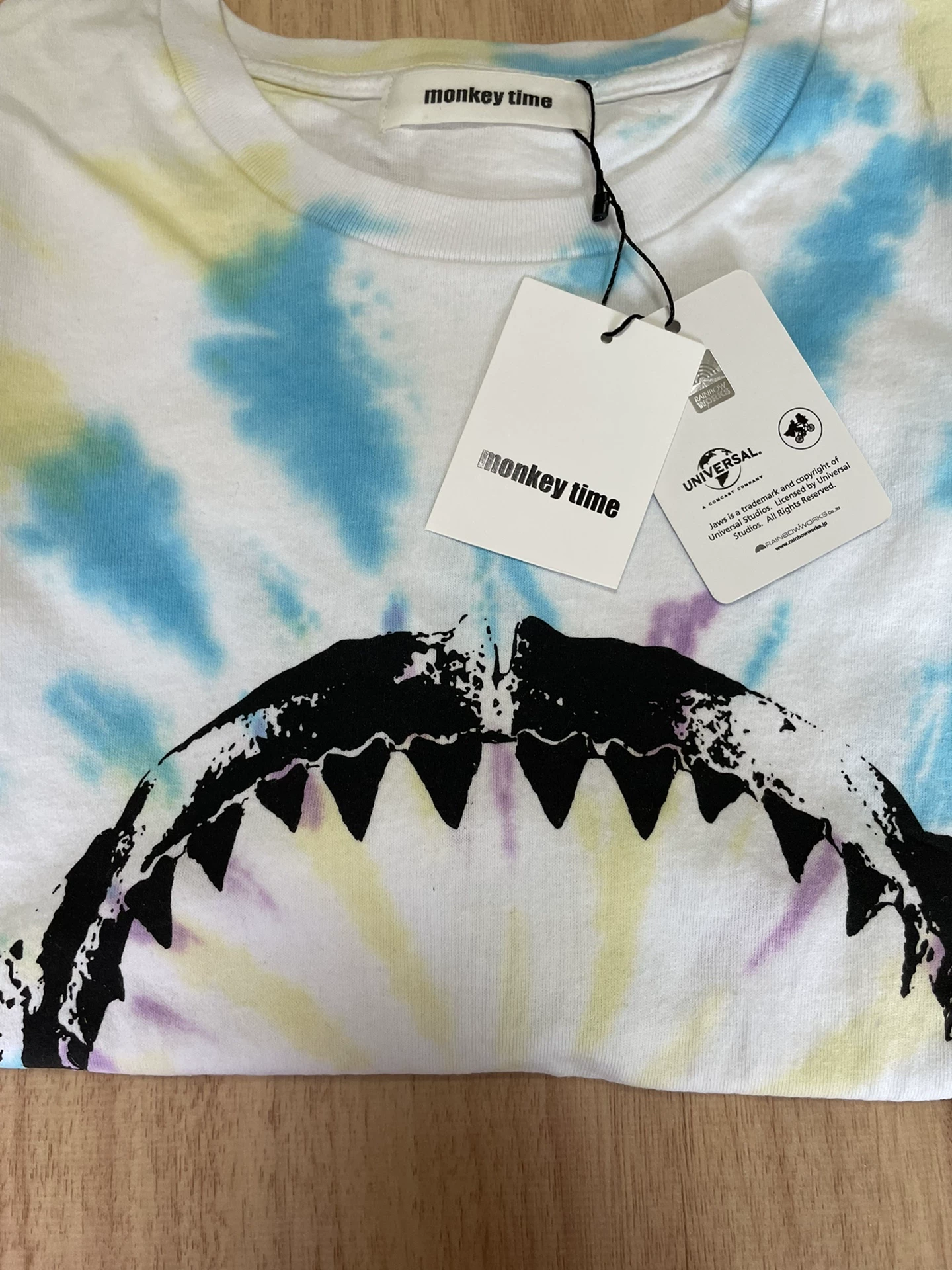 Monkey Time JAWS Tie-Dye Short-Sleeve T-Shirt — back