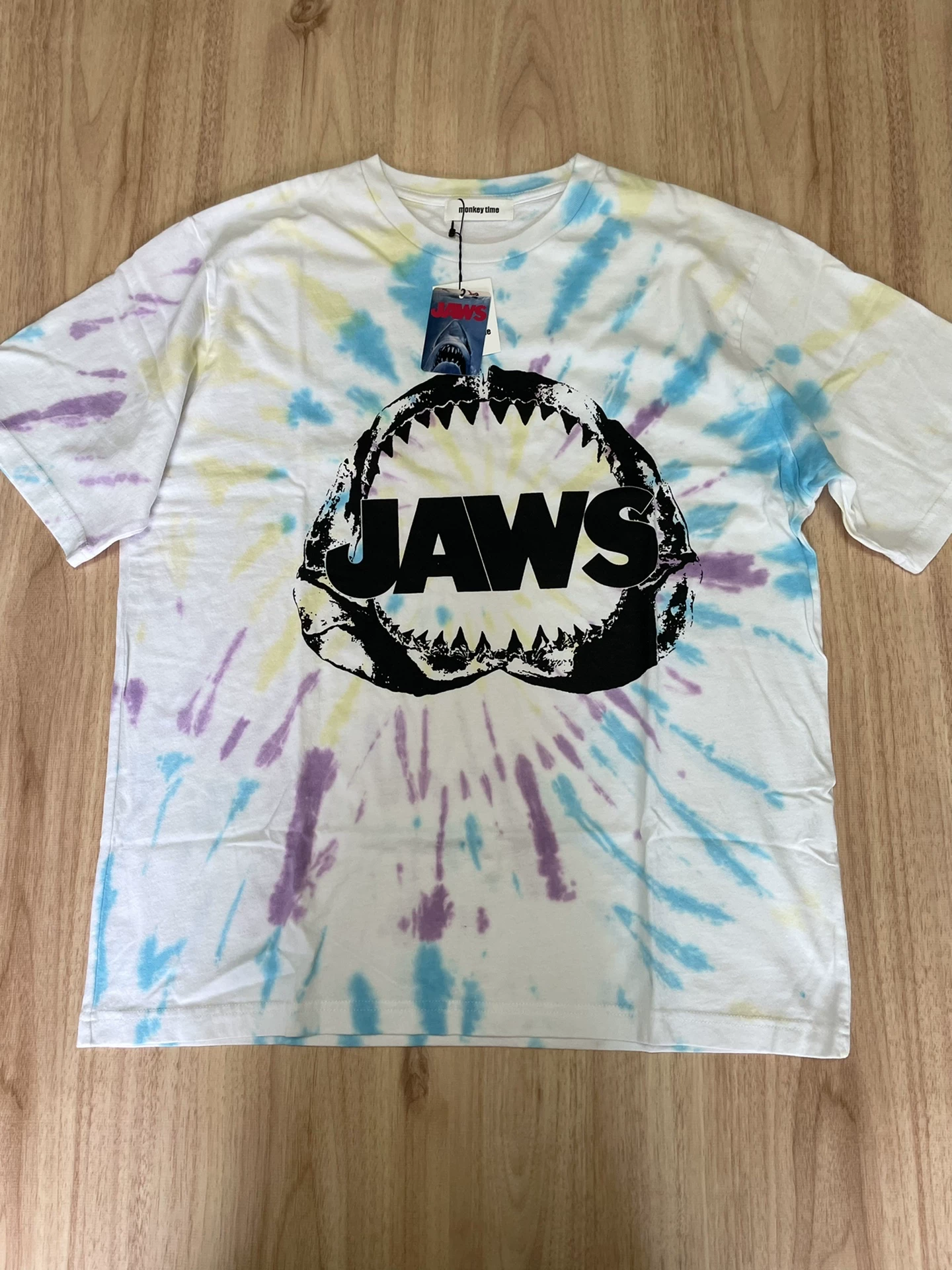 Monkey Time JAWS Tie-Dye Short-Sleeve T-Shirt