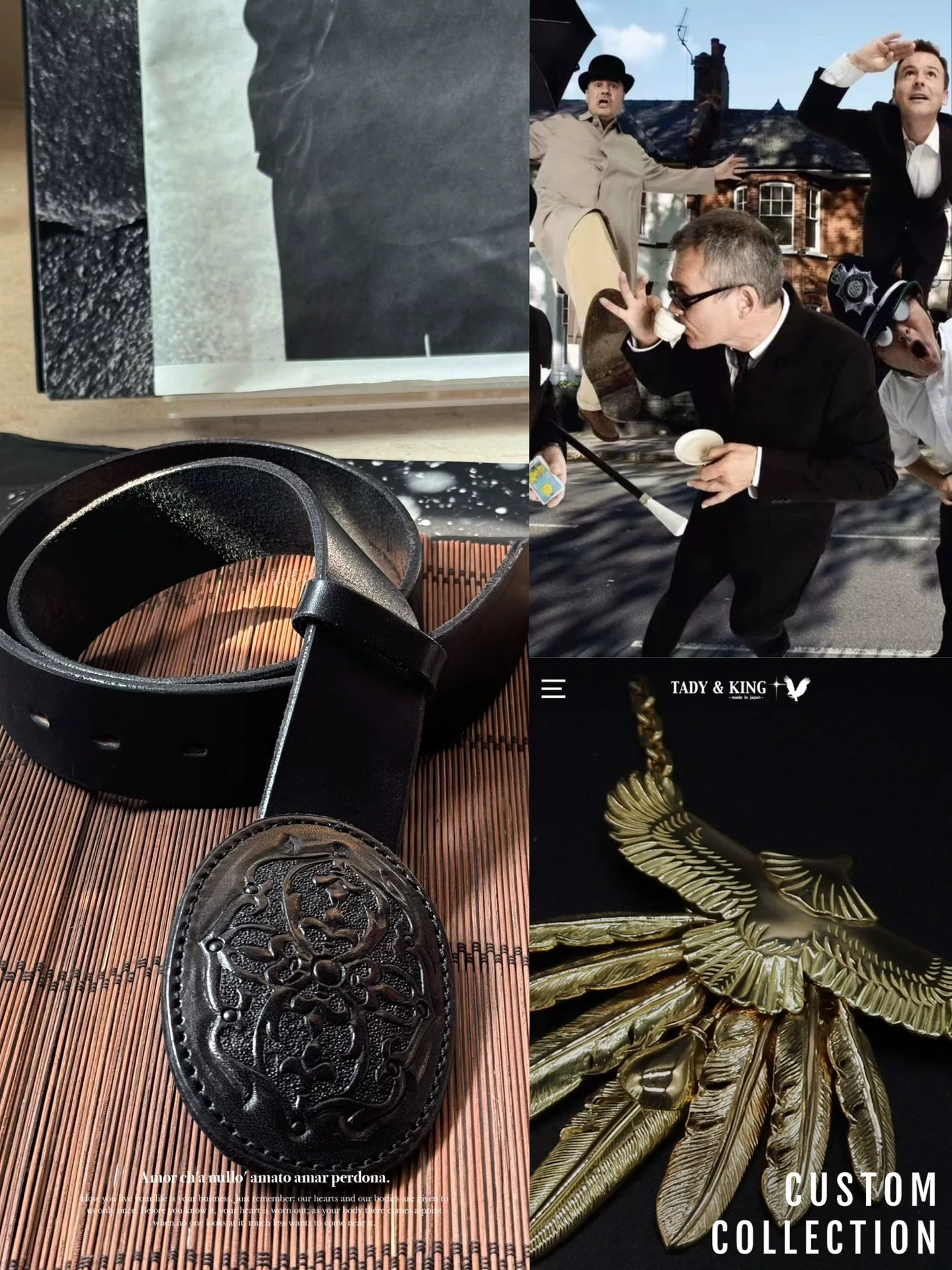 Yohji Yamamoto x Tady & King Tang Grass Belt
