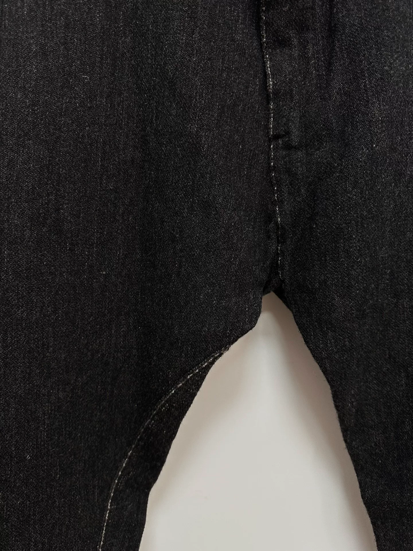 Taichi Murakami Misplaced Low-Crotch Pants — label