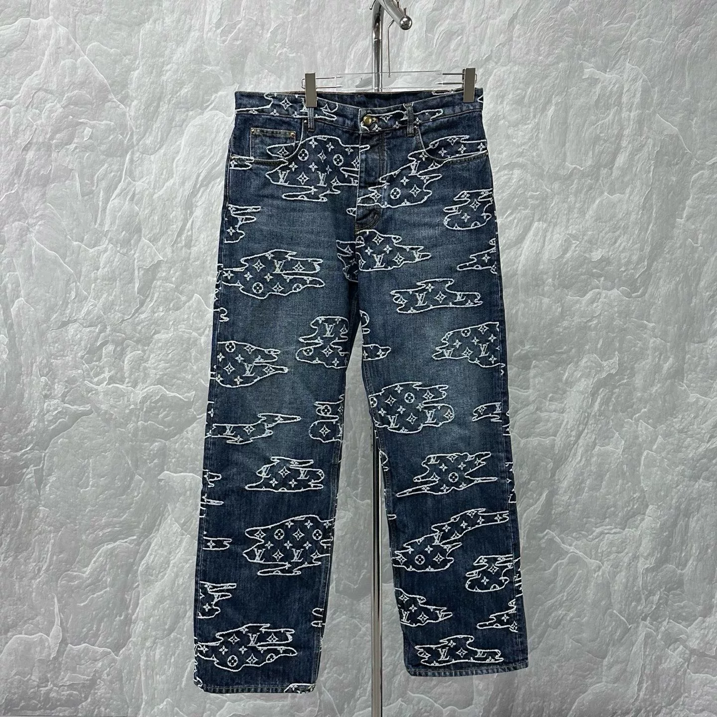 Louis Vuitton Nigo FW25 Cloud Jacquard Denim Jacket