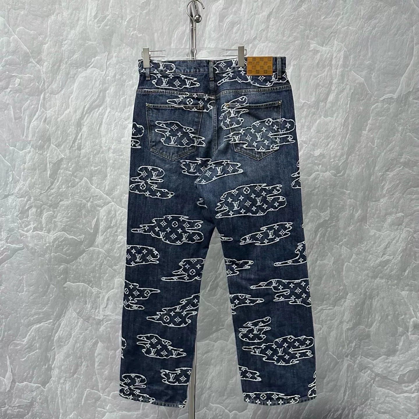 Louis Vuitton Nigo FW25 Cloud Jacquard Denim Jacket — back