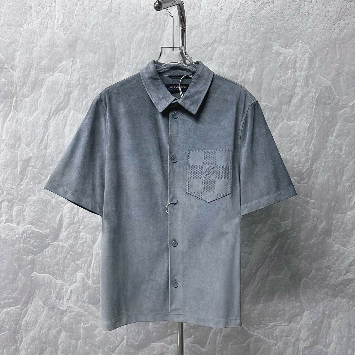 Louis Vuitton SS24 Suede Short-Sleeve Shirt