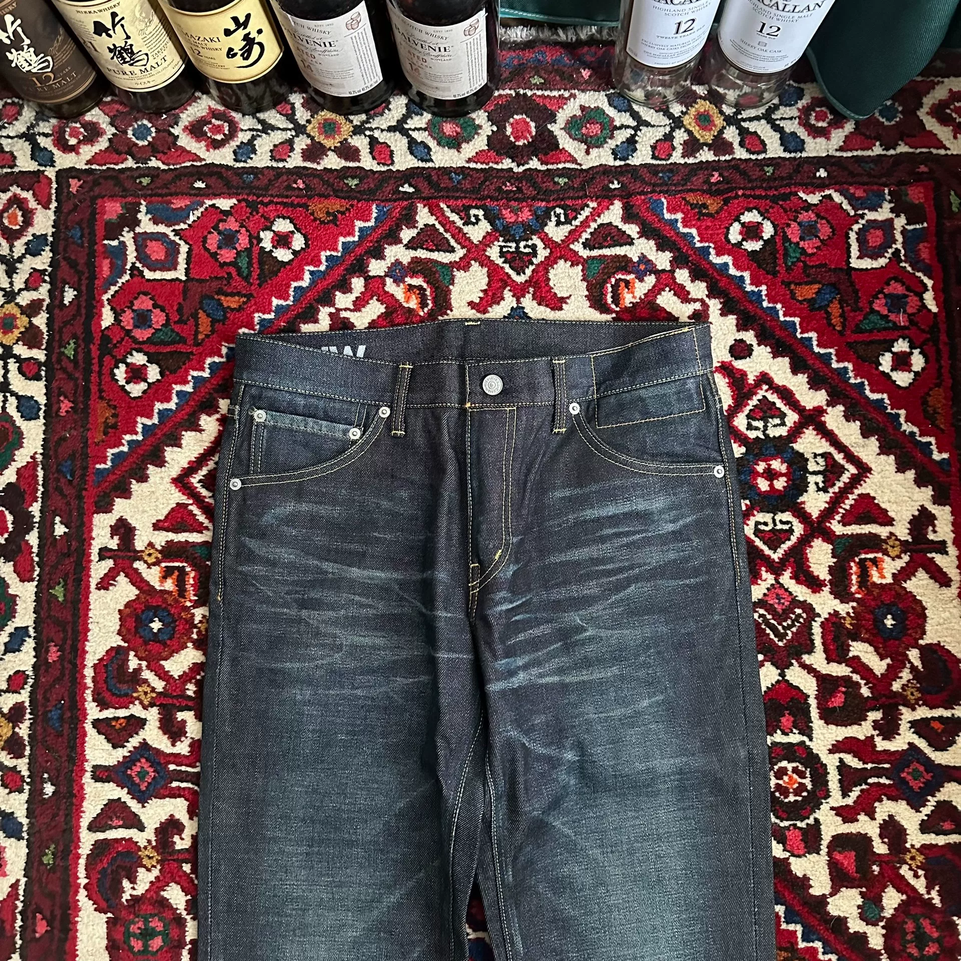 visvim 17AW 04NW Raw Denim Jeans — detail