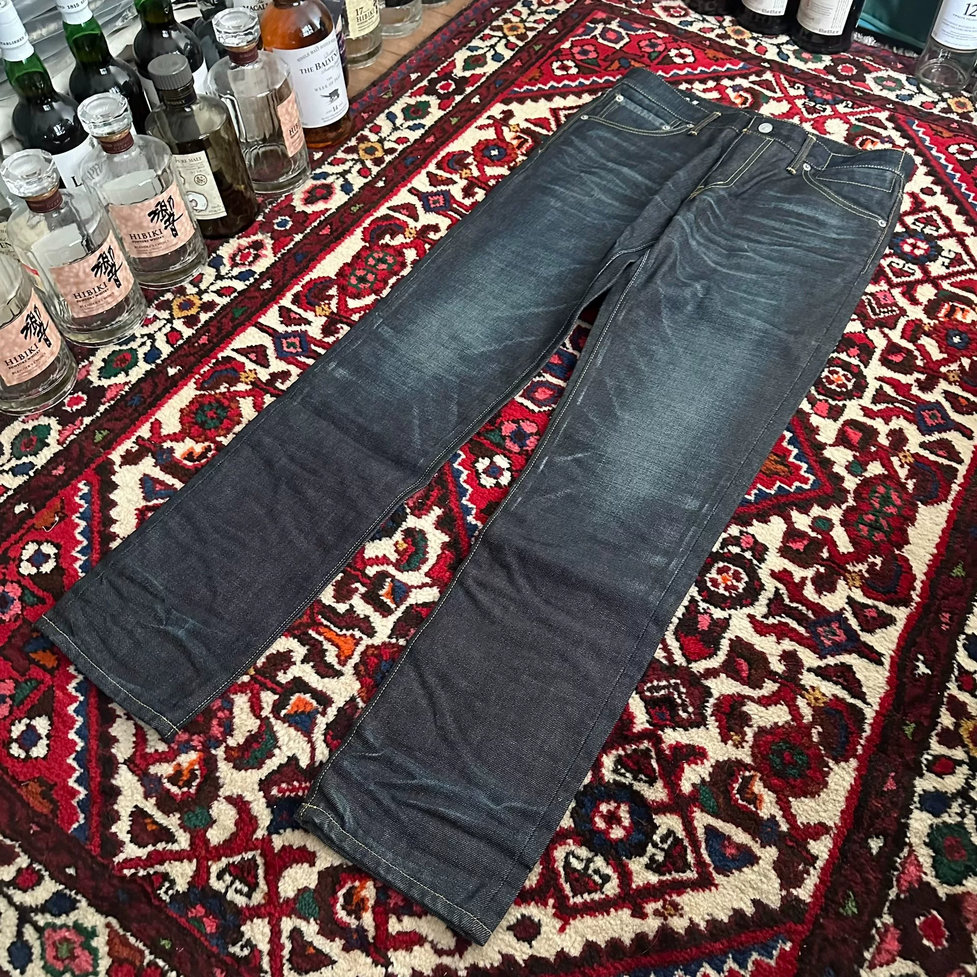 visvim 17AW 04NW Raw Denim Jeans — label