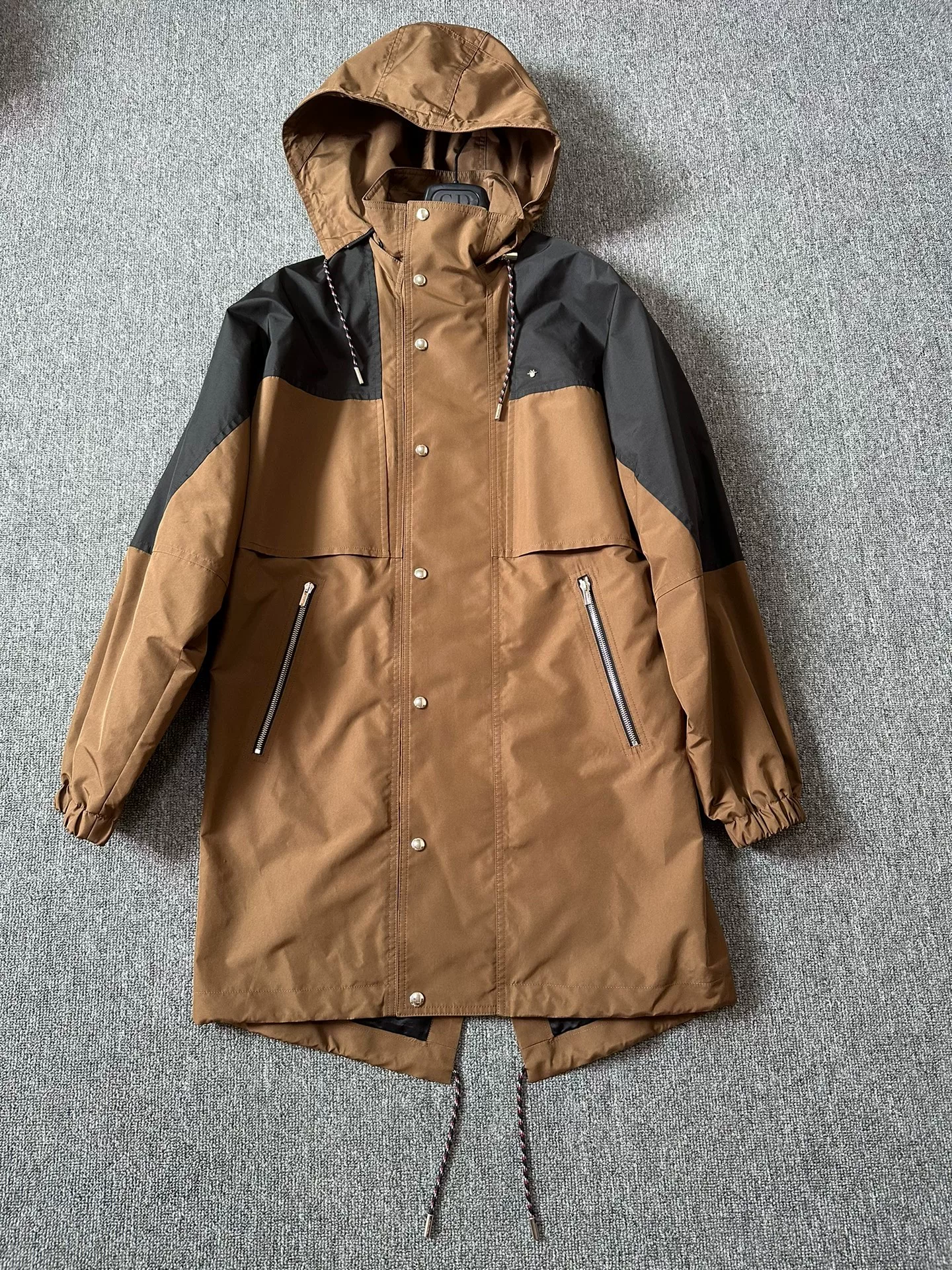 Dior Homme Khaki Black Trench Coat