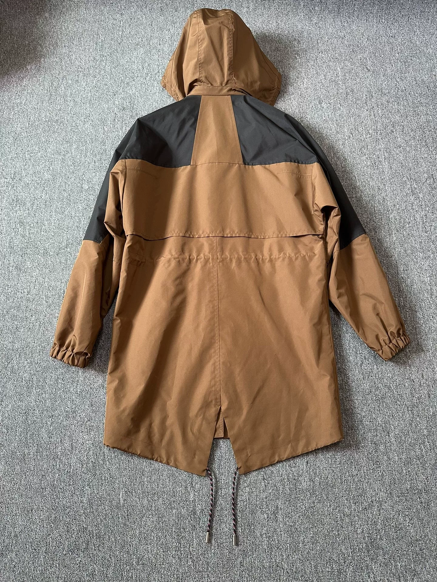 Dior Homme Khaki Black Trench Coat — detail