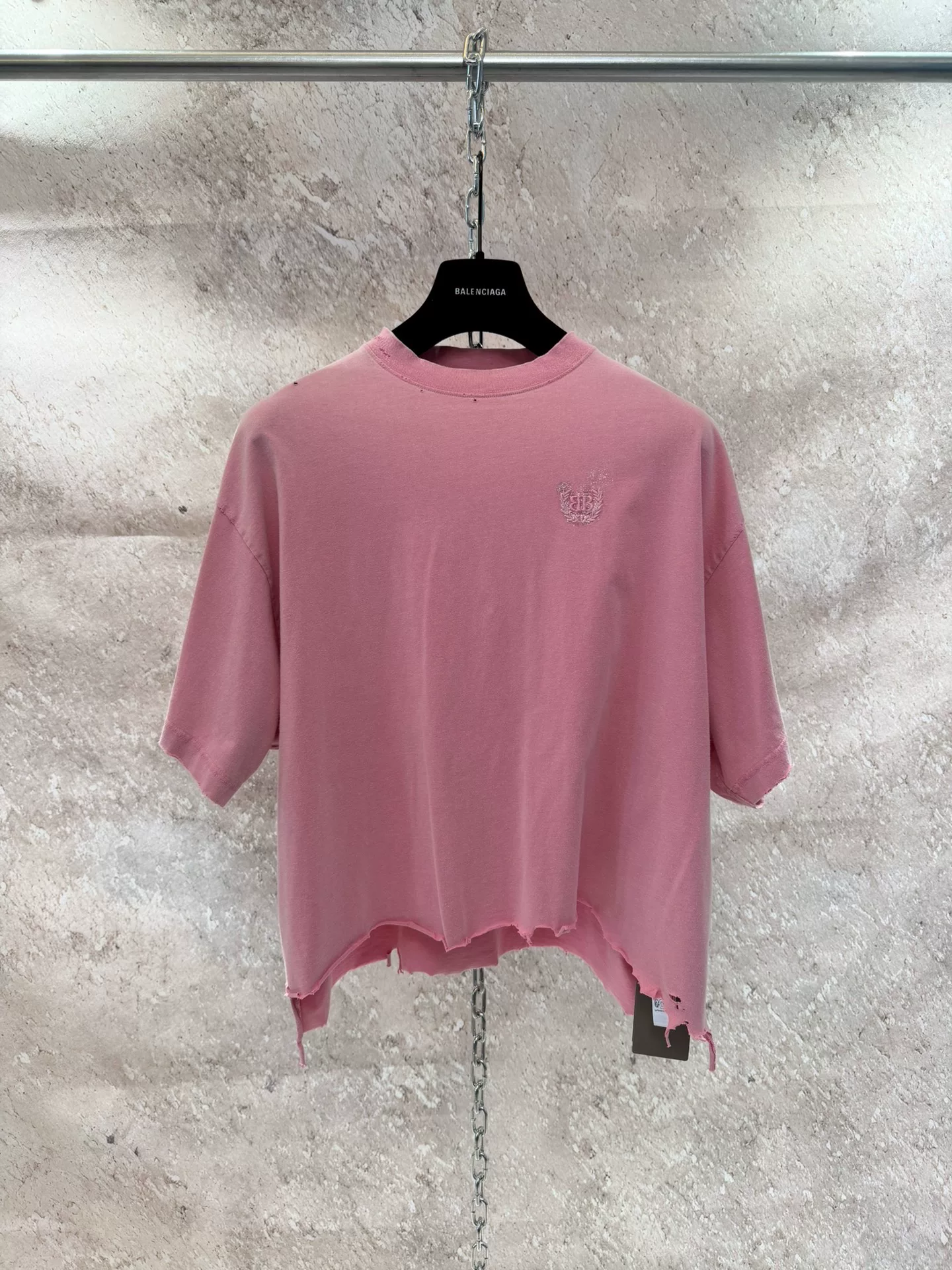 Balenciaga Pink Short-Sleeve T-Shirt
