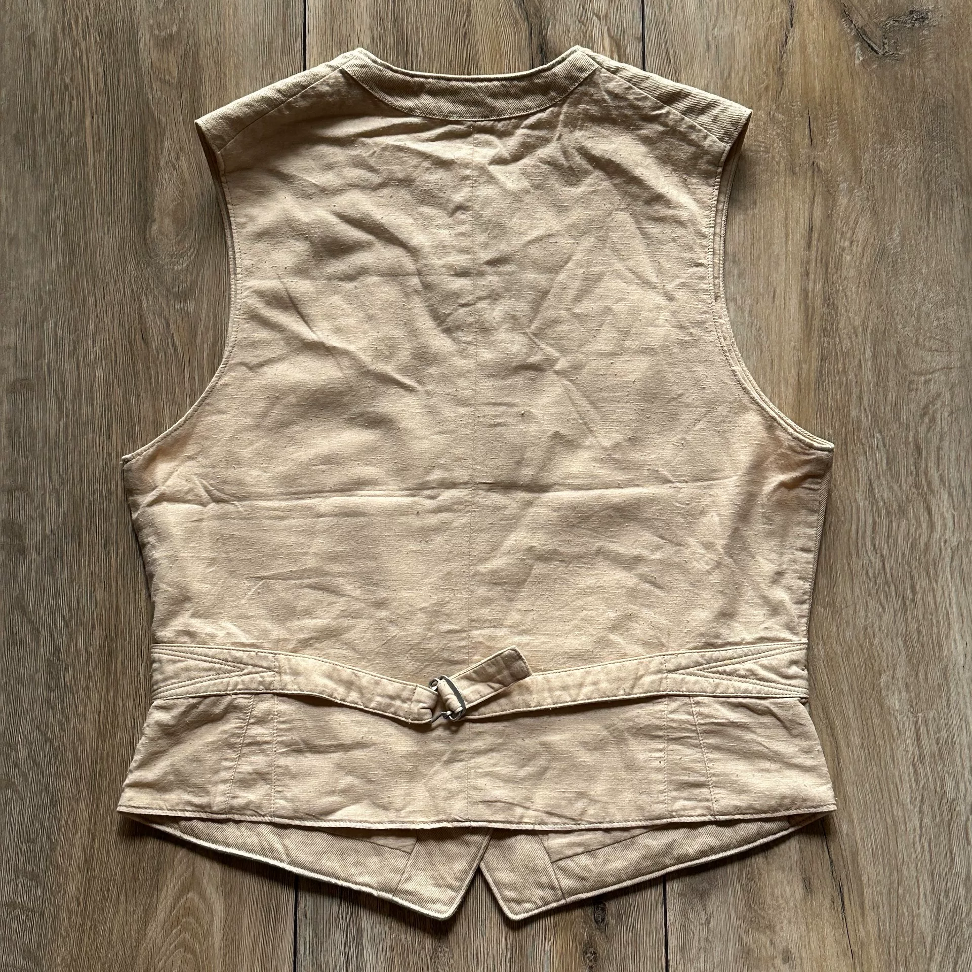 ORGUEIL Vintage Cotton-Linen Vest — front