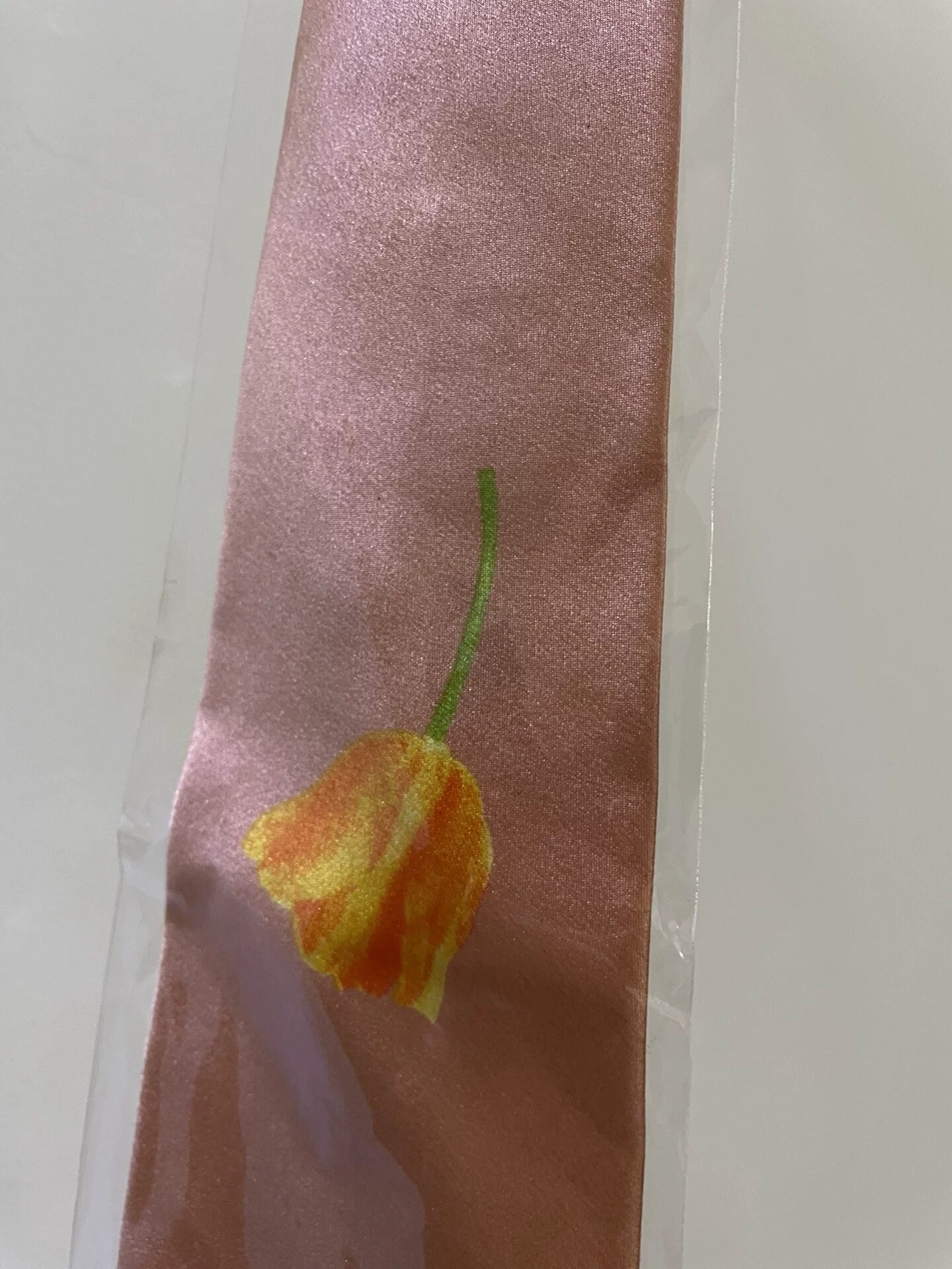 Yohji Yamamoto Floral Silk Tie — back