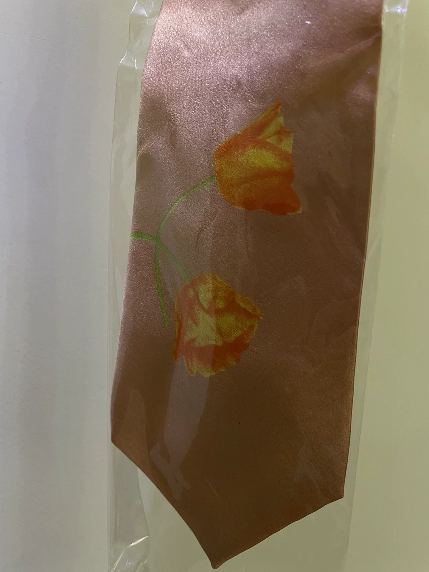 Yohji Yamamoto Floral Silk Tie — front